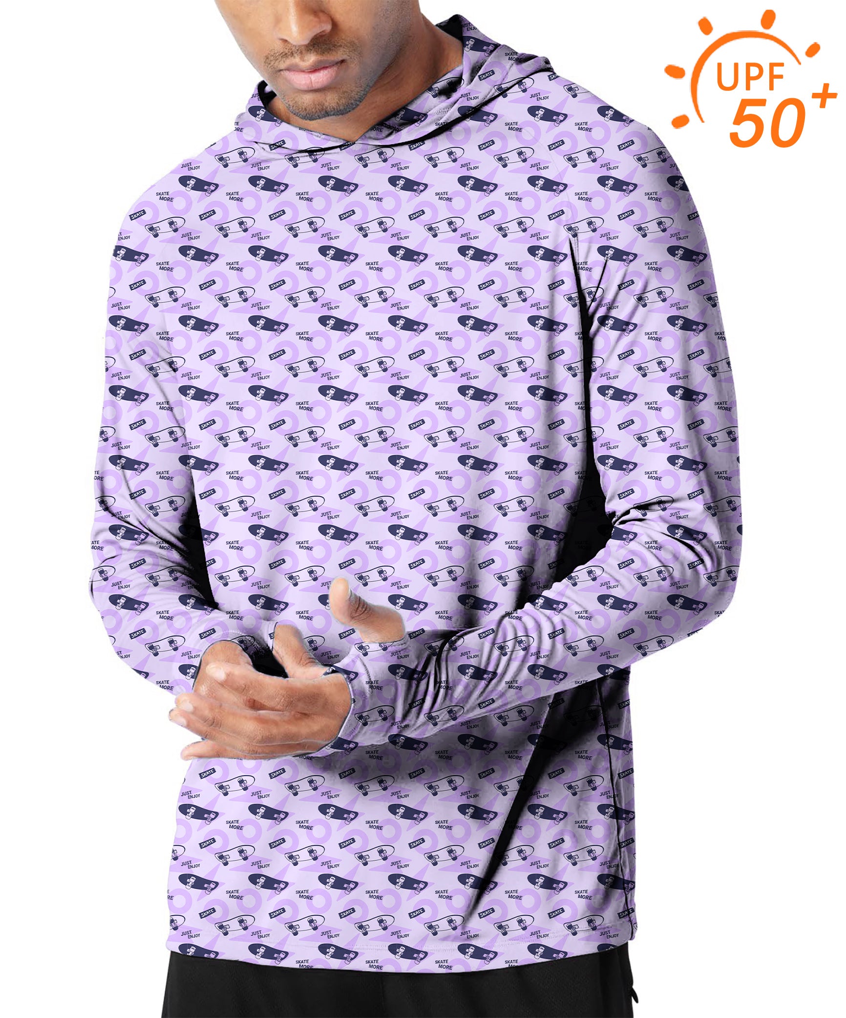 Men's Outdoor Purple Skate More Golf Sun Protection Slim Fit  hoodies