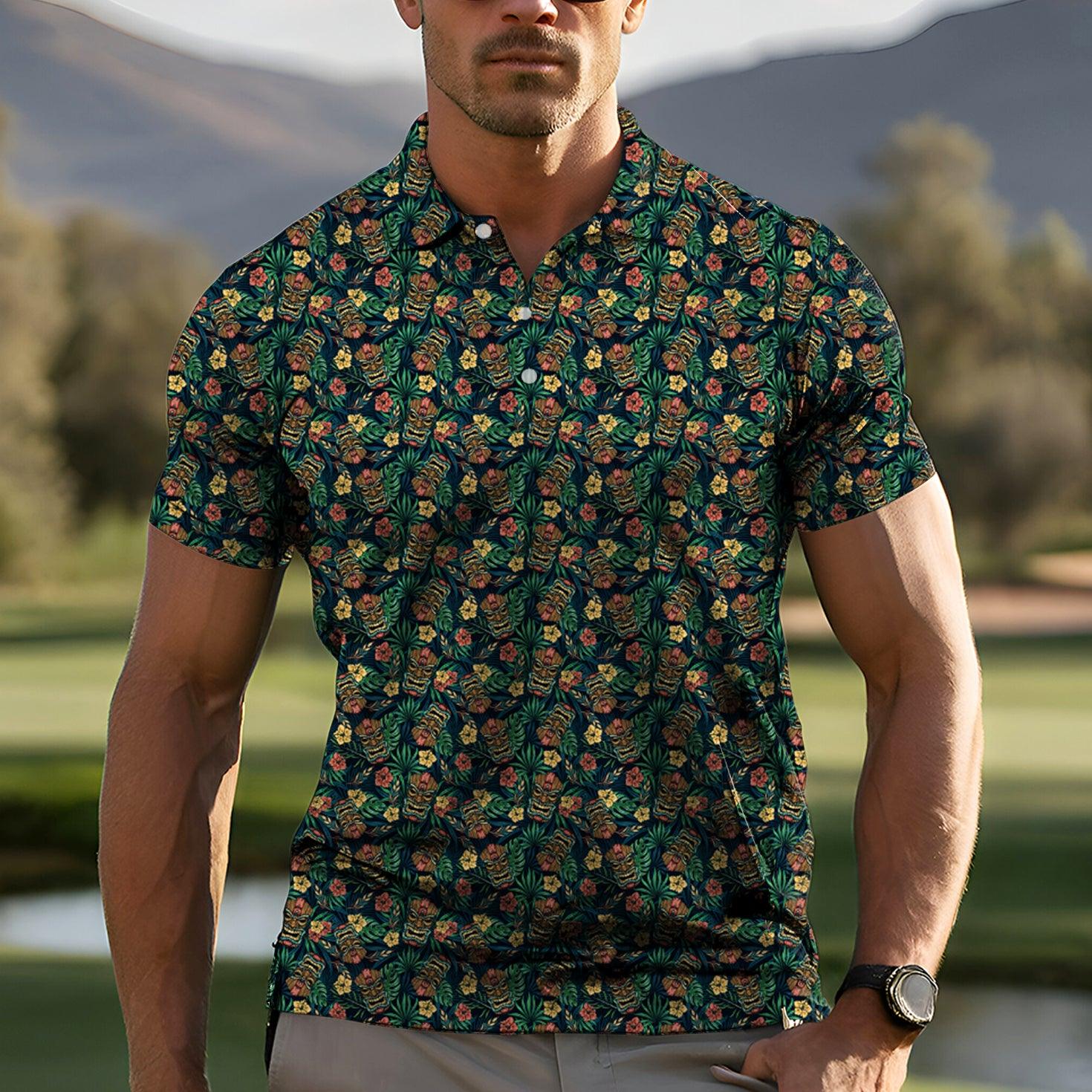 Men's Masked Sacrifice golf polo