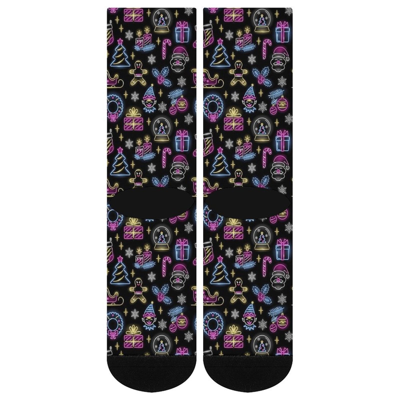 The Season Neon Christmas Prined socks Gifts for Men Women