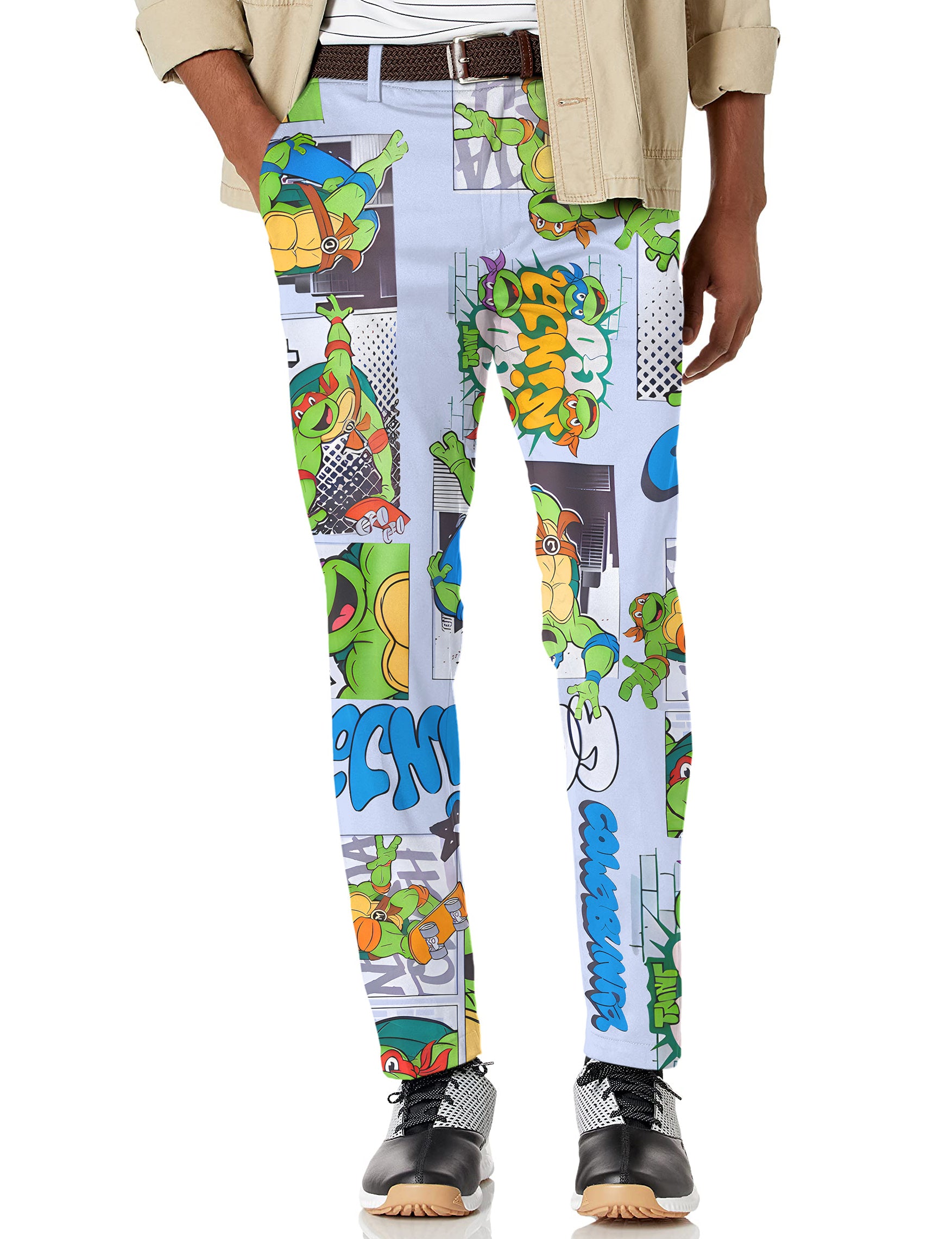 Men's TMNT - Comic Strip Stretch Golf pants trousers