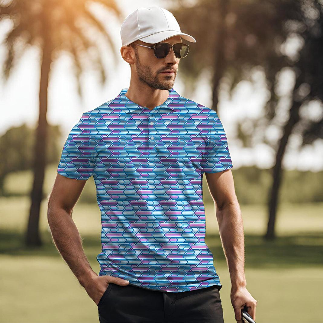 Racing Geo-Men's golf polo