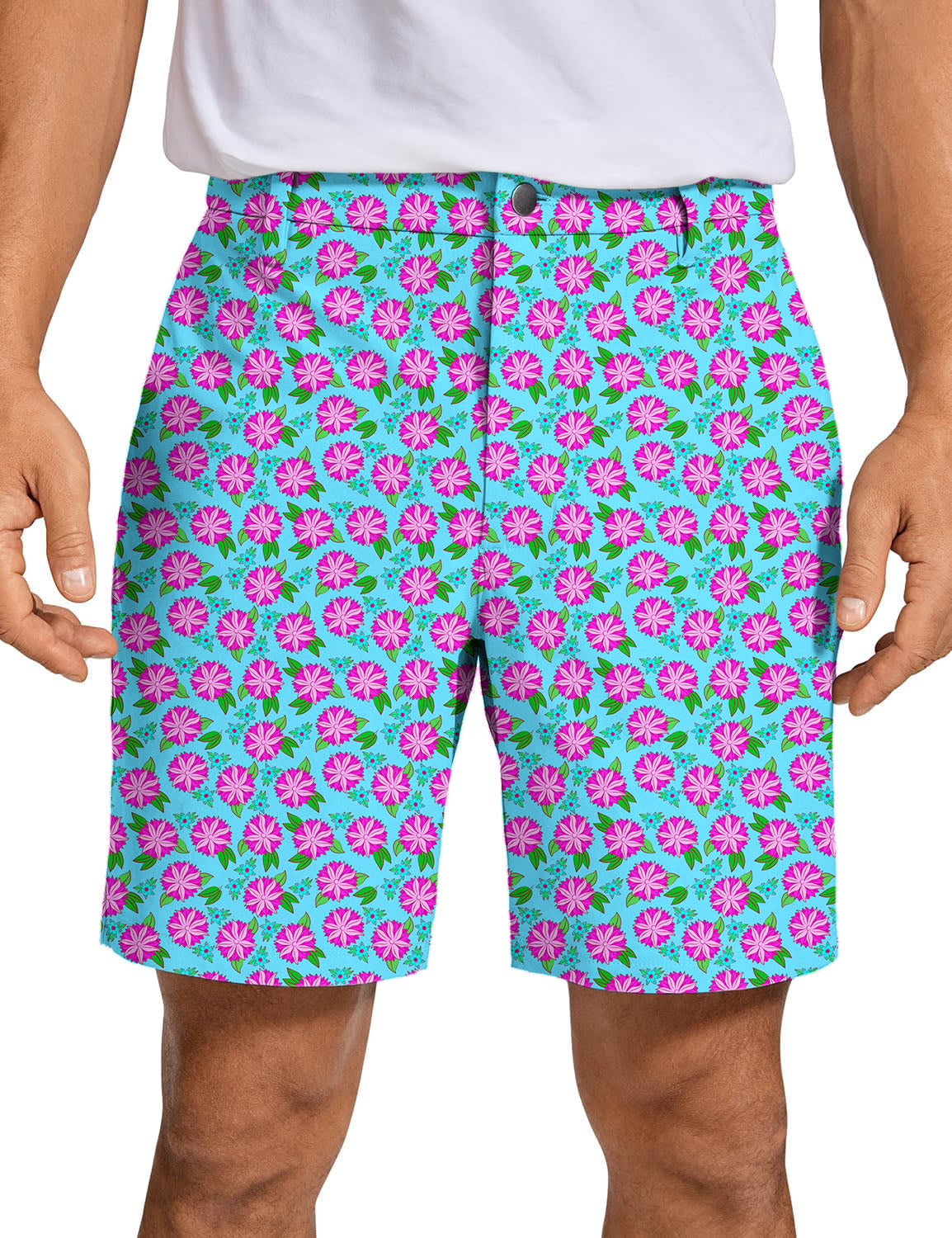 Men flower Golf Shorts