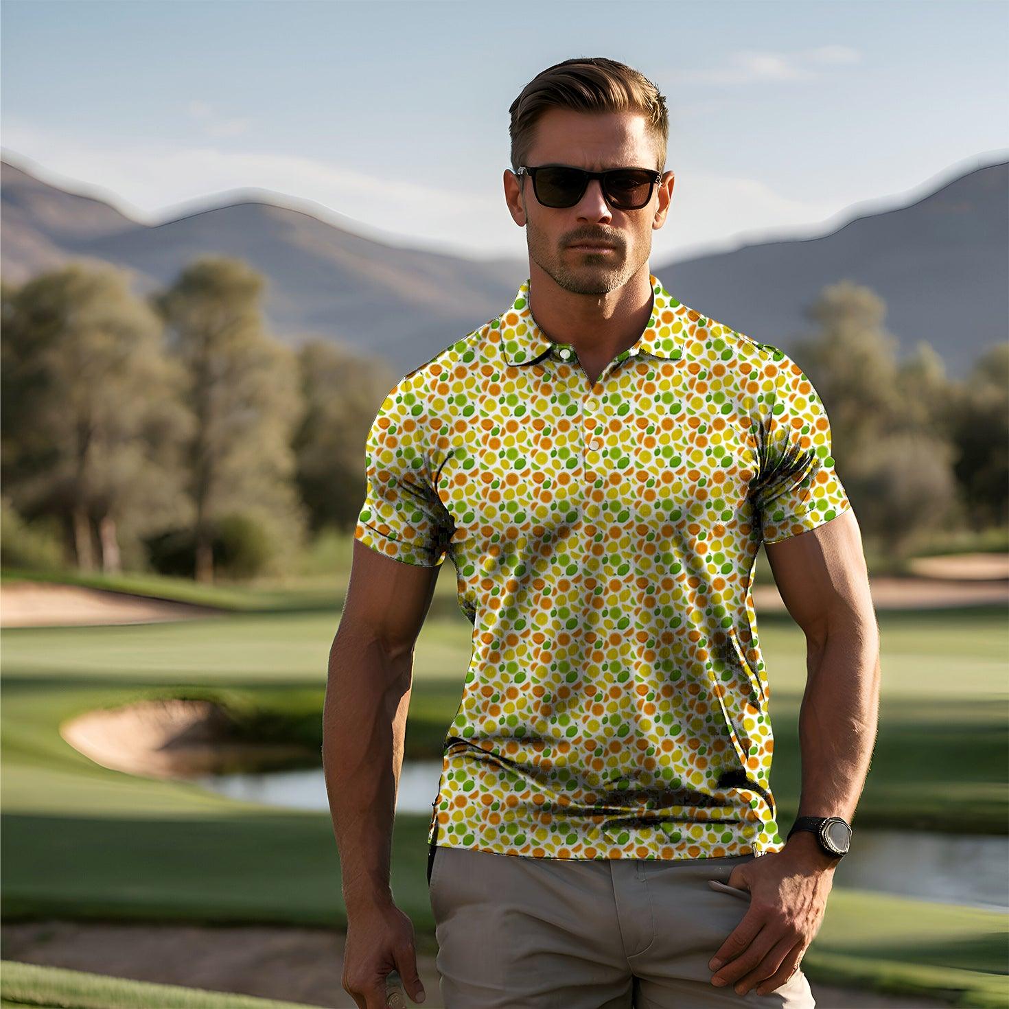 Men's golf polo Summer Lemon