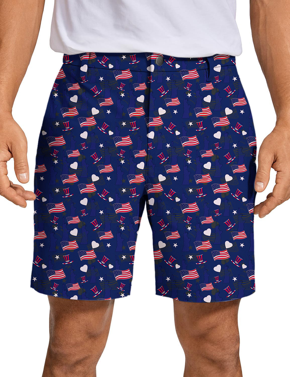 Men American flag Golf Shorts