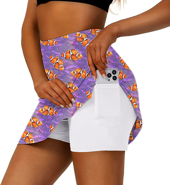 Women's Nemo fis Golf Skirts Inner Shorts Pocket