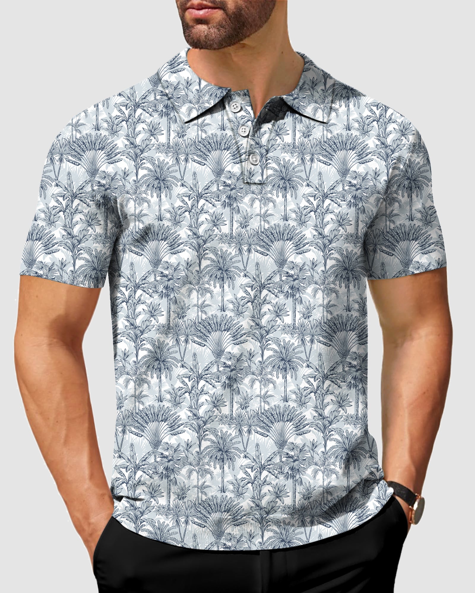 Men's Twilight Palms Golf Polo
