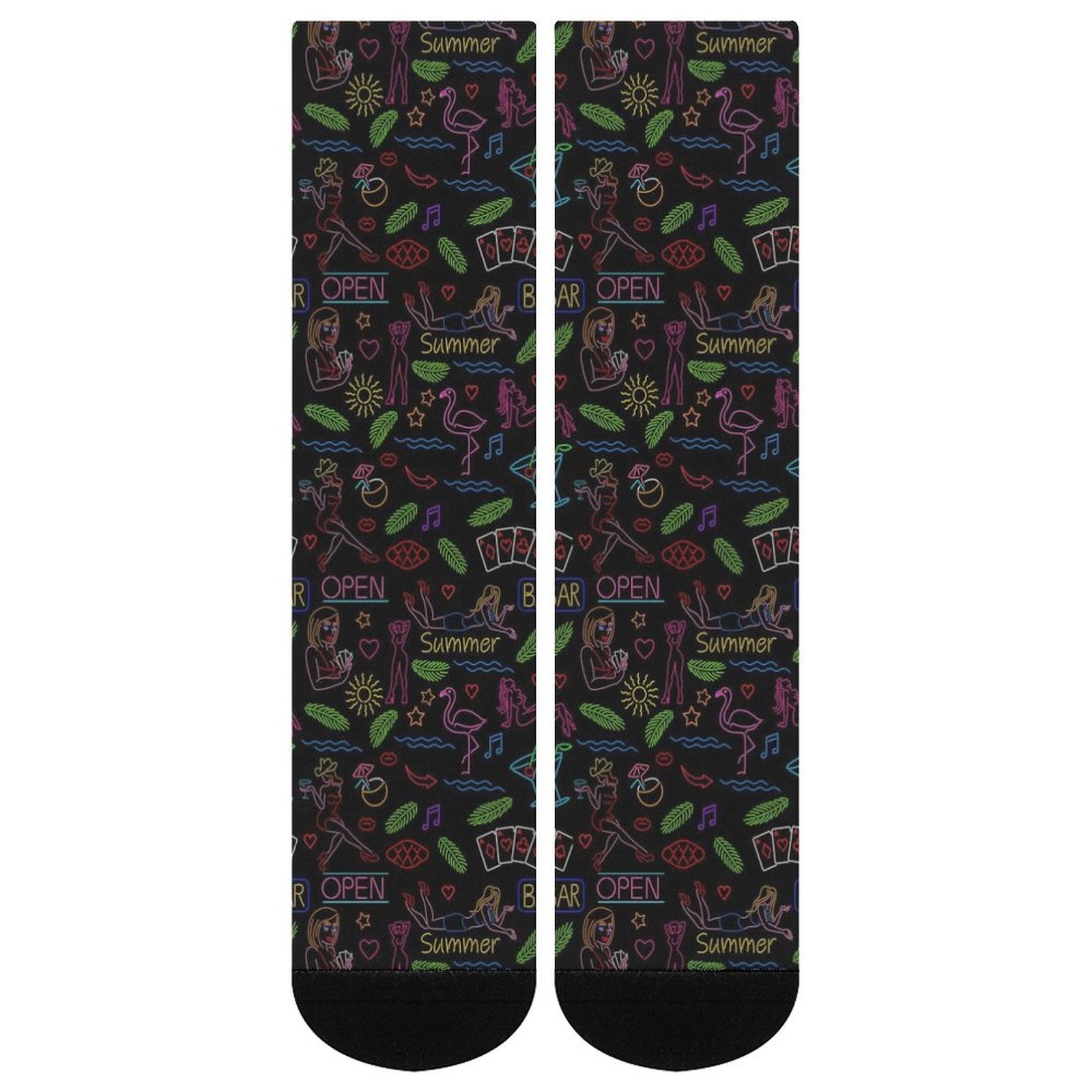 open bar Prined socks Gifts for Men Women