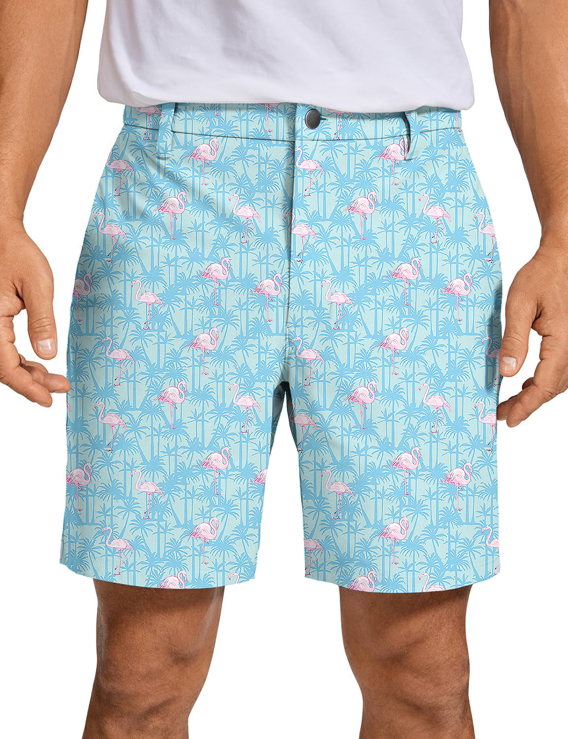 Men's A pale pink flamingo Golf Shorts