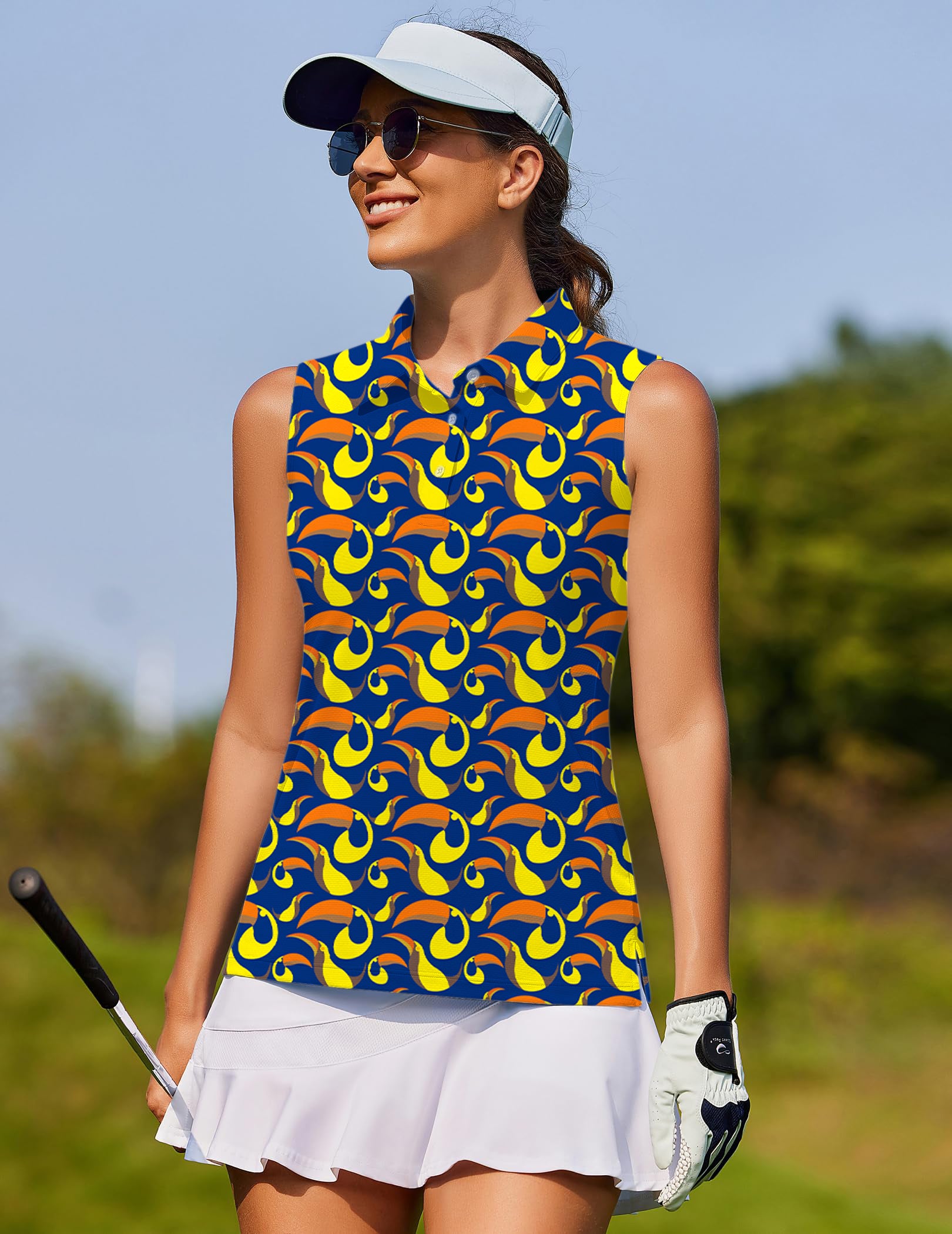 toucan Women's golf Sleeveless shirt