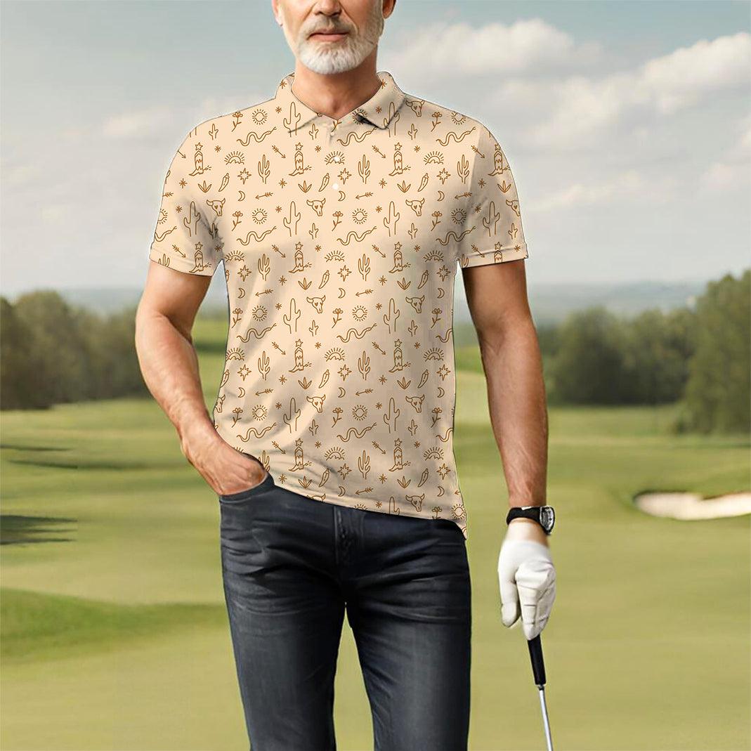 Men's Western Vibes golf polo