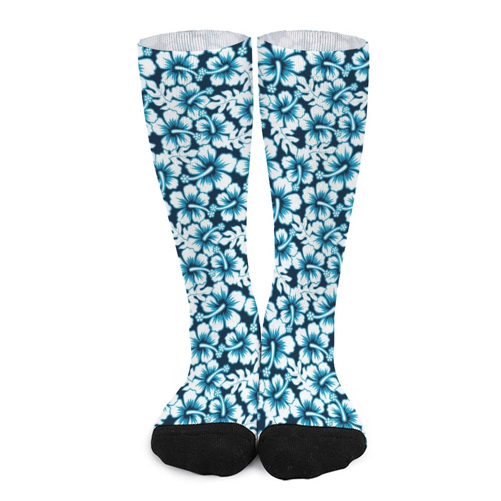 Hawaiian Hibiscus Prined socks Gifts for Men Women