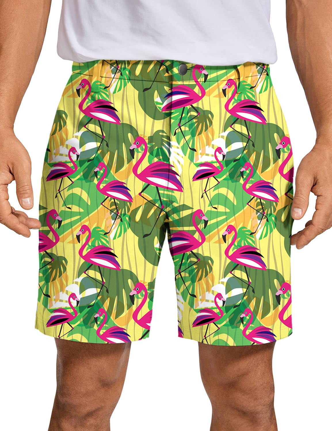 Men's pink Flamingo Golf Shorts