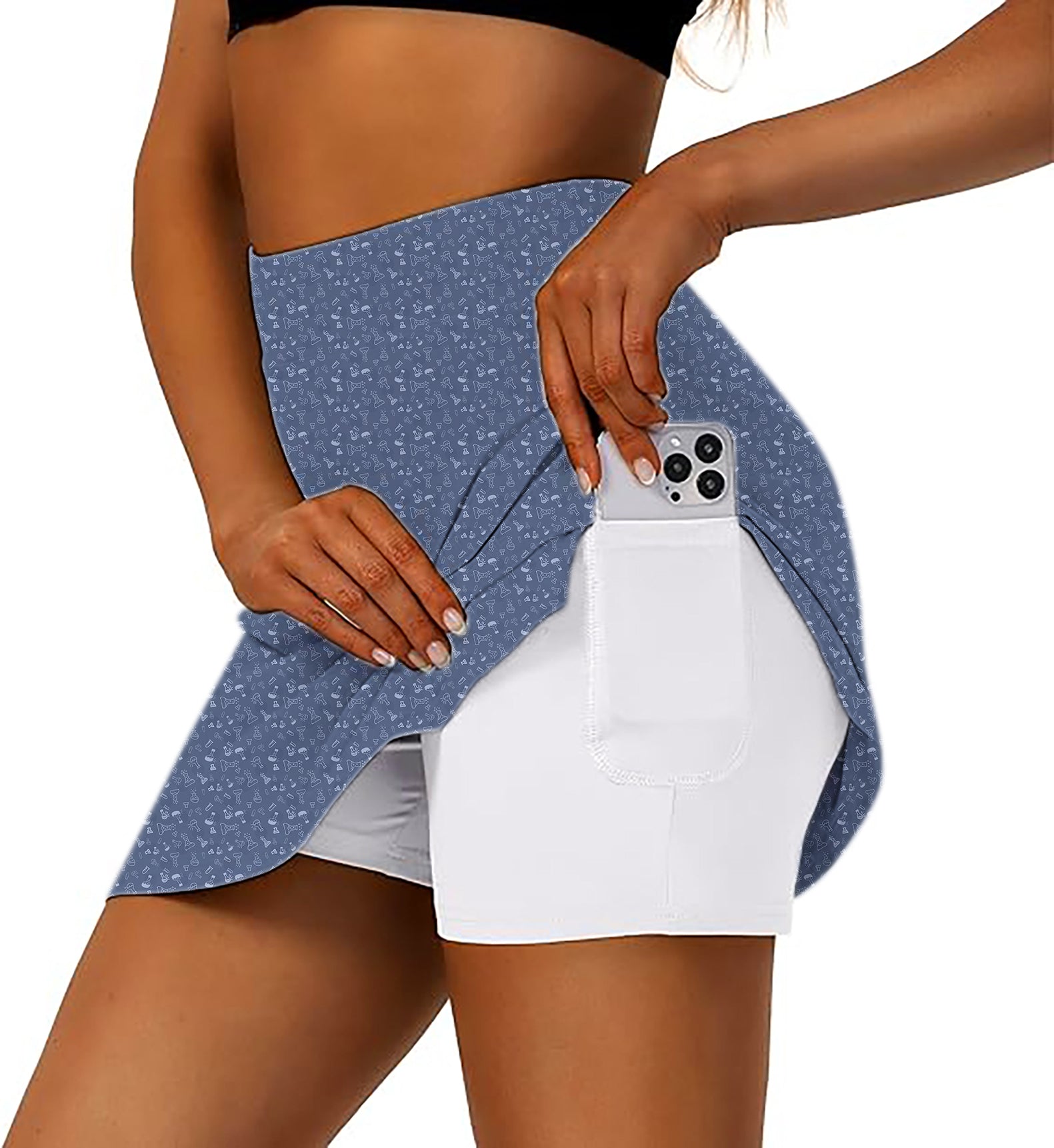 Women's laboratory Golf Skirts Inner Shorts Pocket