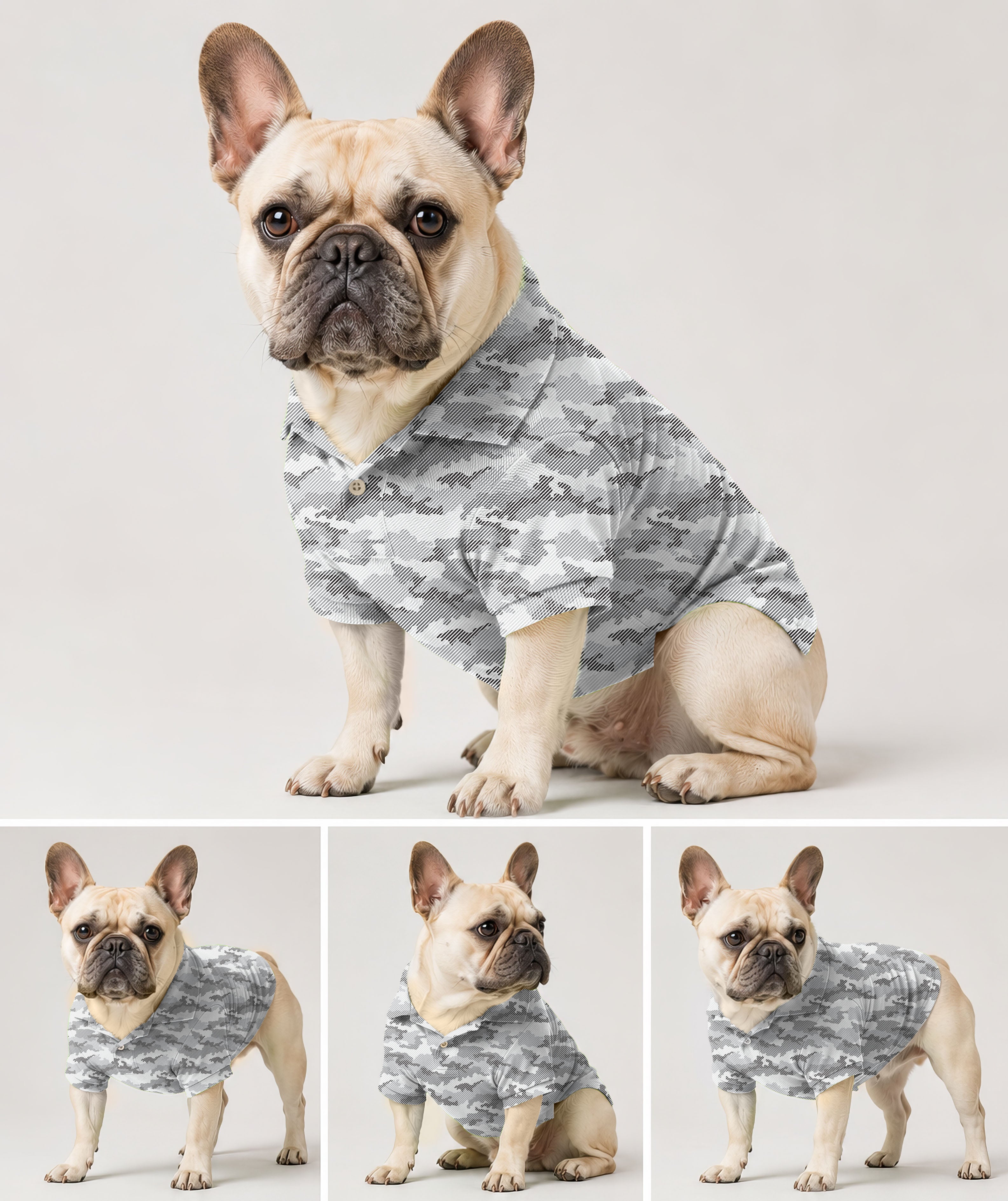 Dog's Snow Camo golf polo