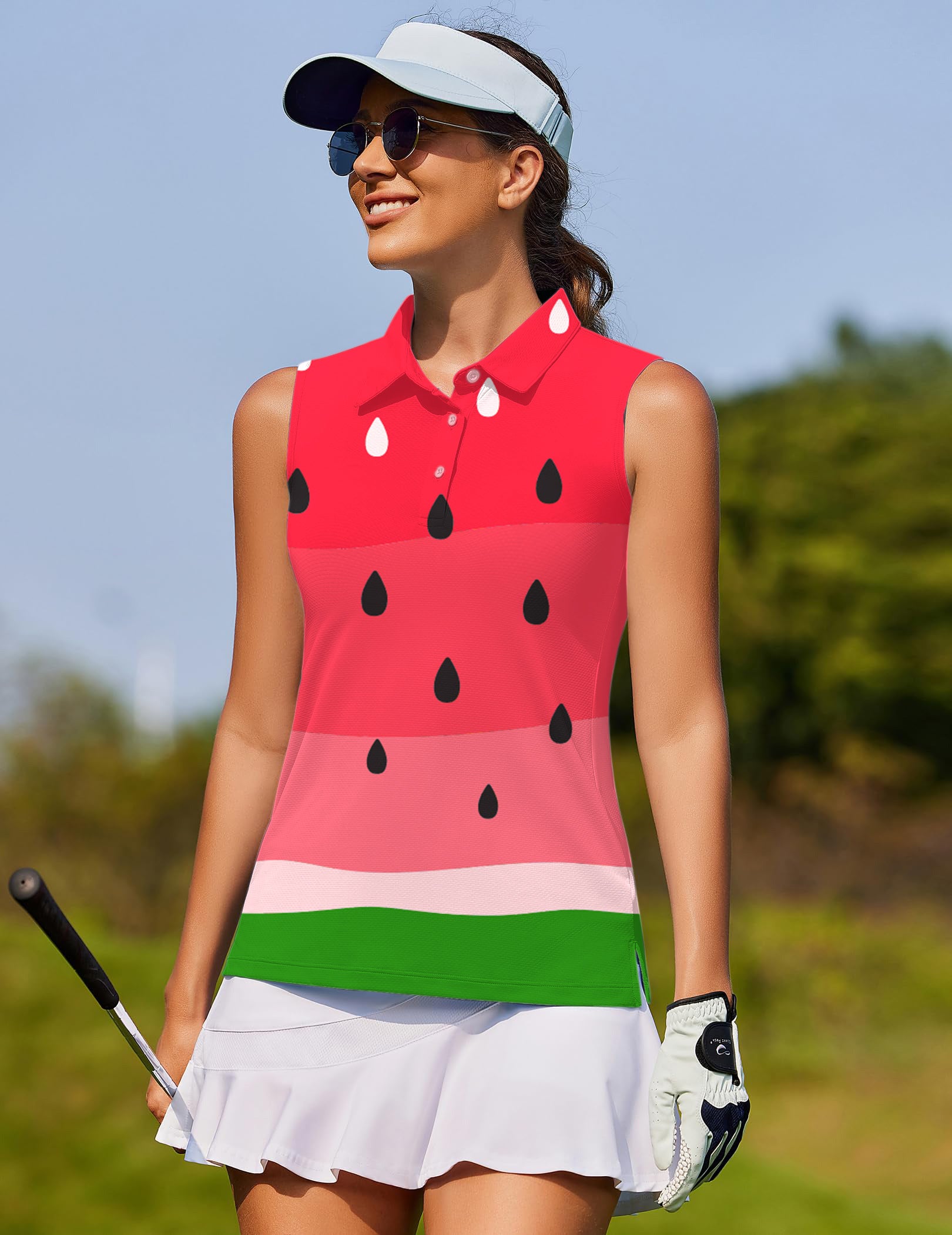 watermelon Women's golf Sleeveless shirt