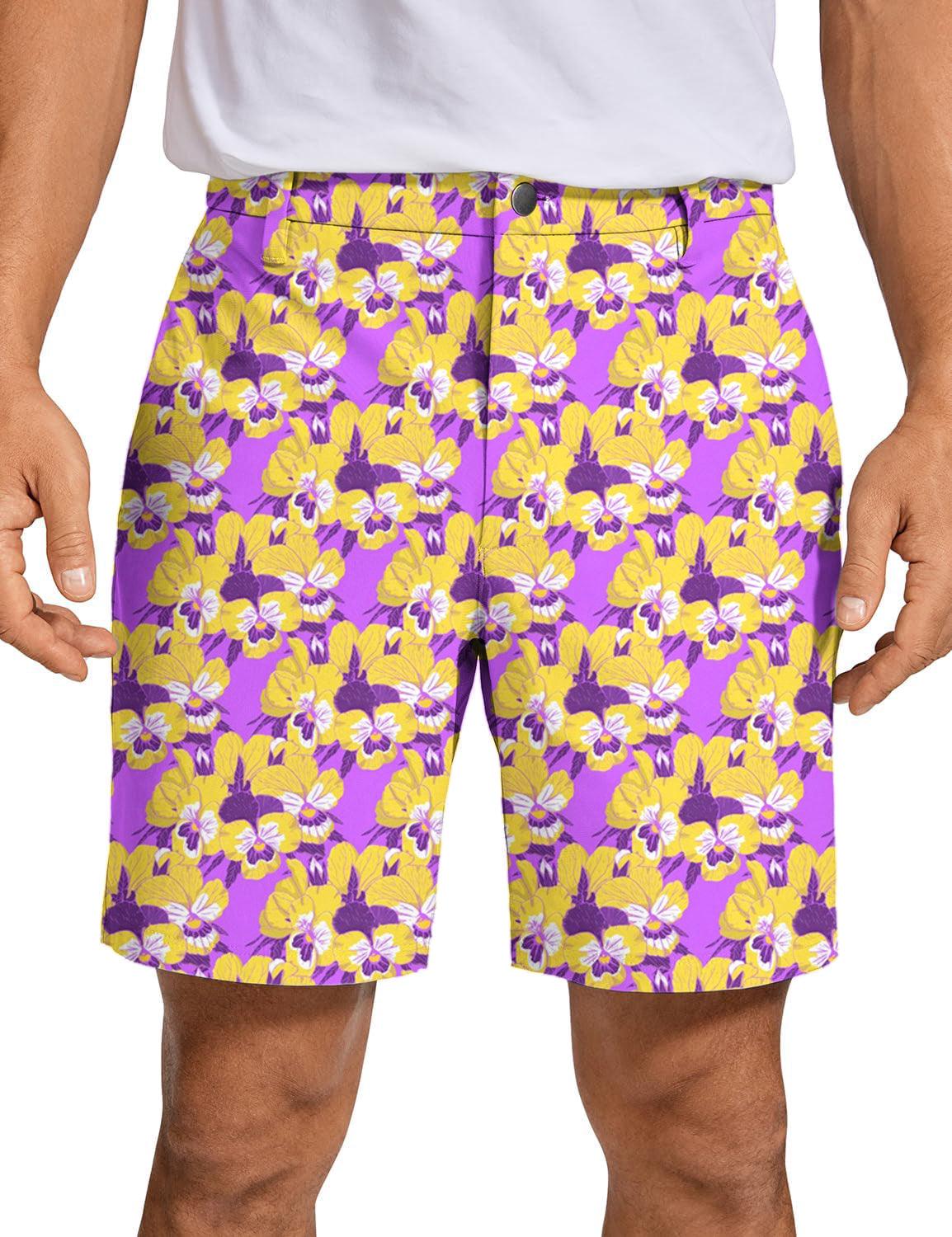 Men Hawaiian Time Golf Shorts