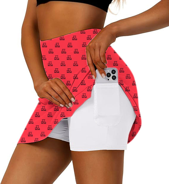 Women's Golf Cart Golf Skirts Inner Shorts Pocket