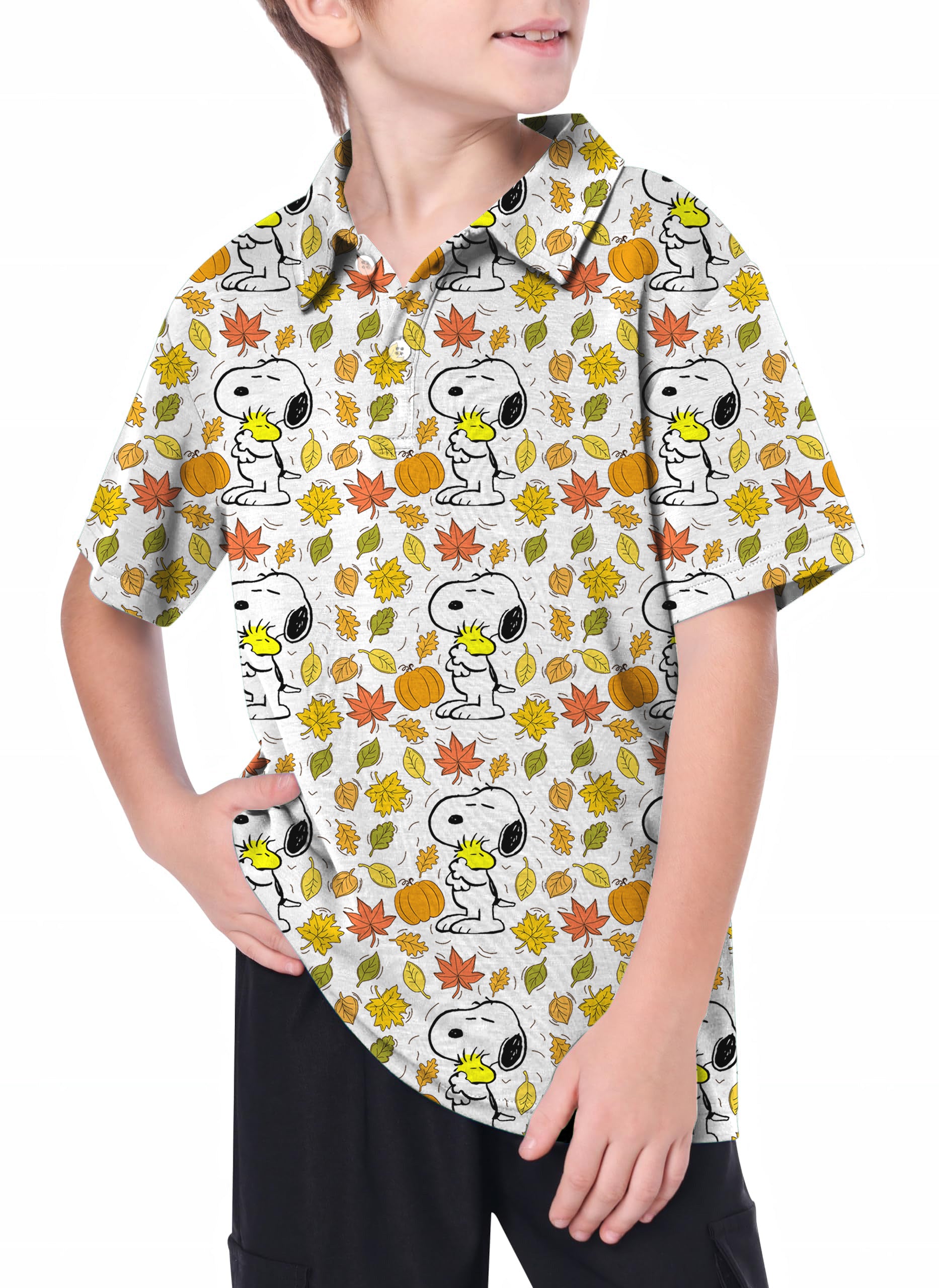 Youth Snoopy and Woodstock Golf Polo