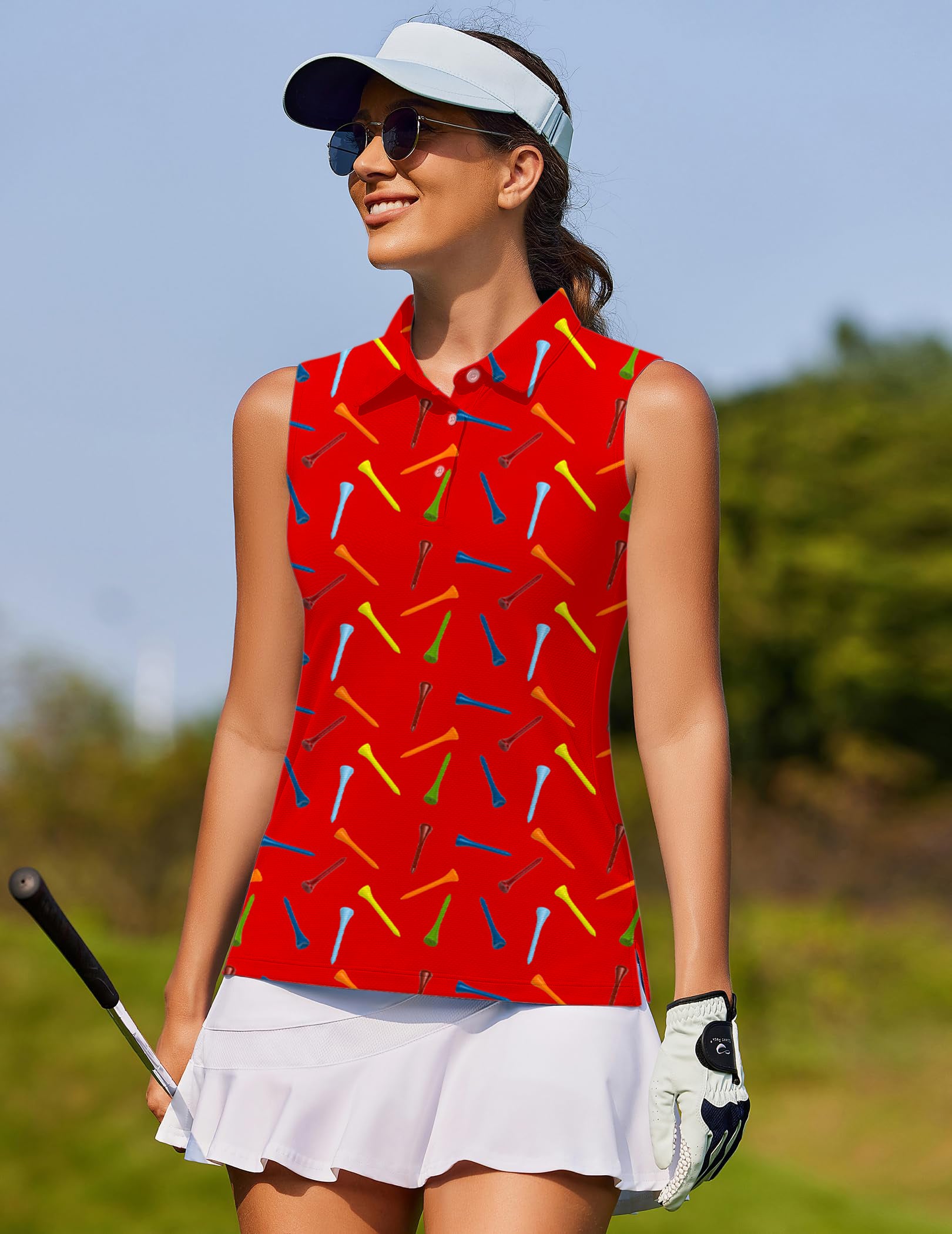 golf dings Women's golf Sleeveless shirt