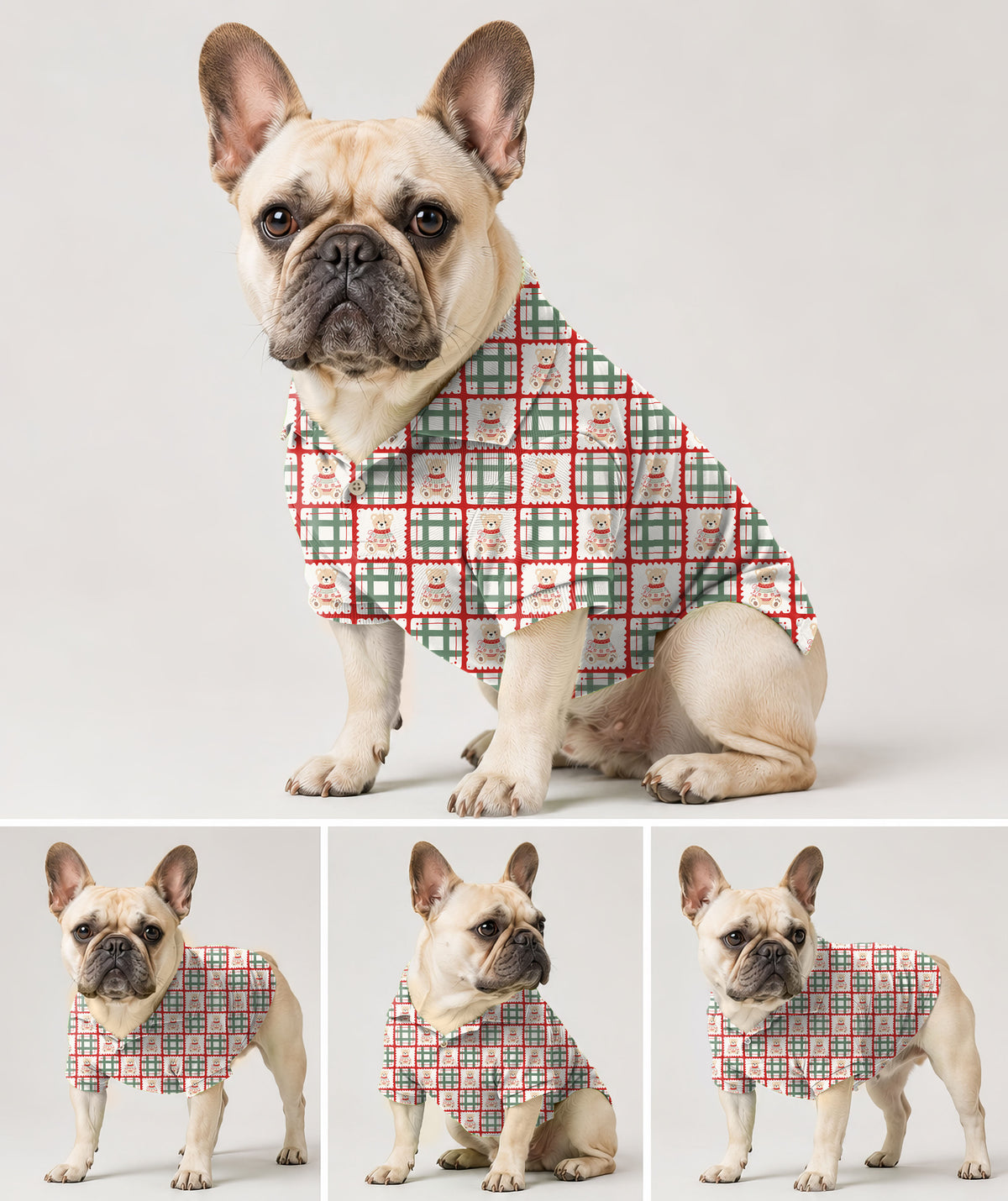 Dog's Cute Christmas Teddy Bear Golf Polo