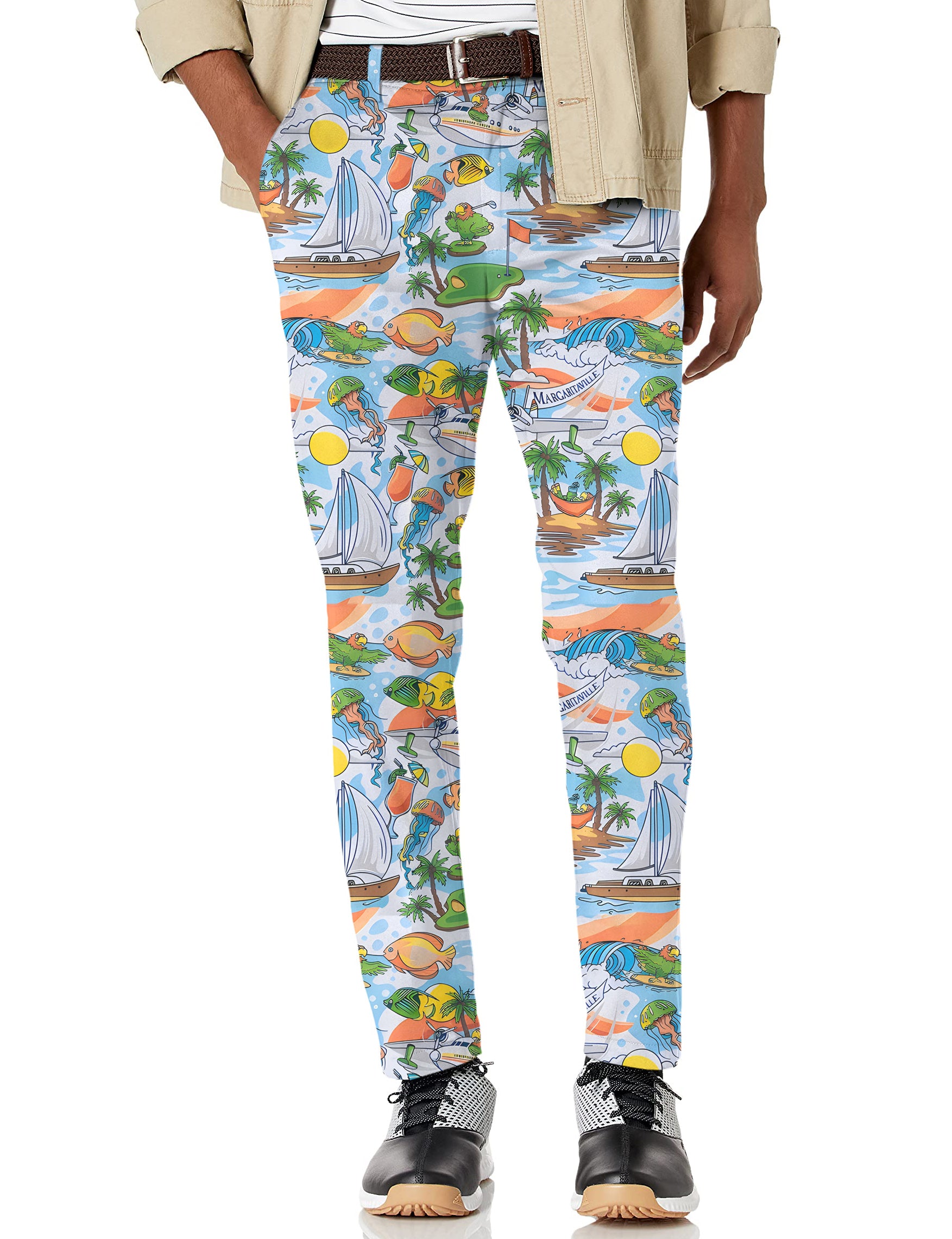 Men's MARGARITAVILLE - PINS IN PARADISE Stretch Golf Pants