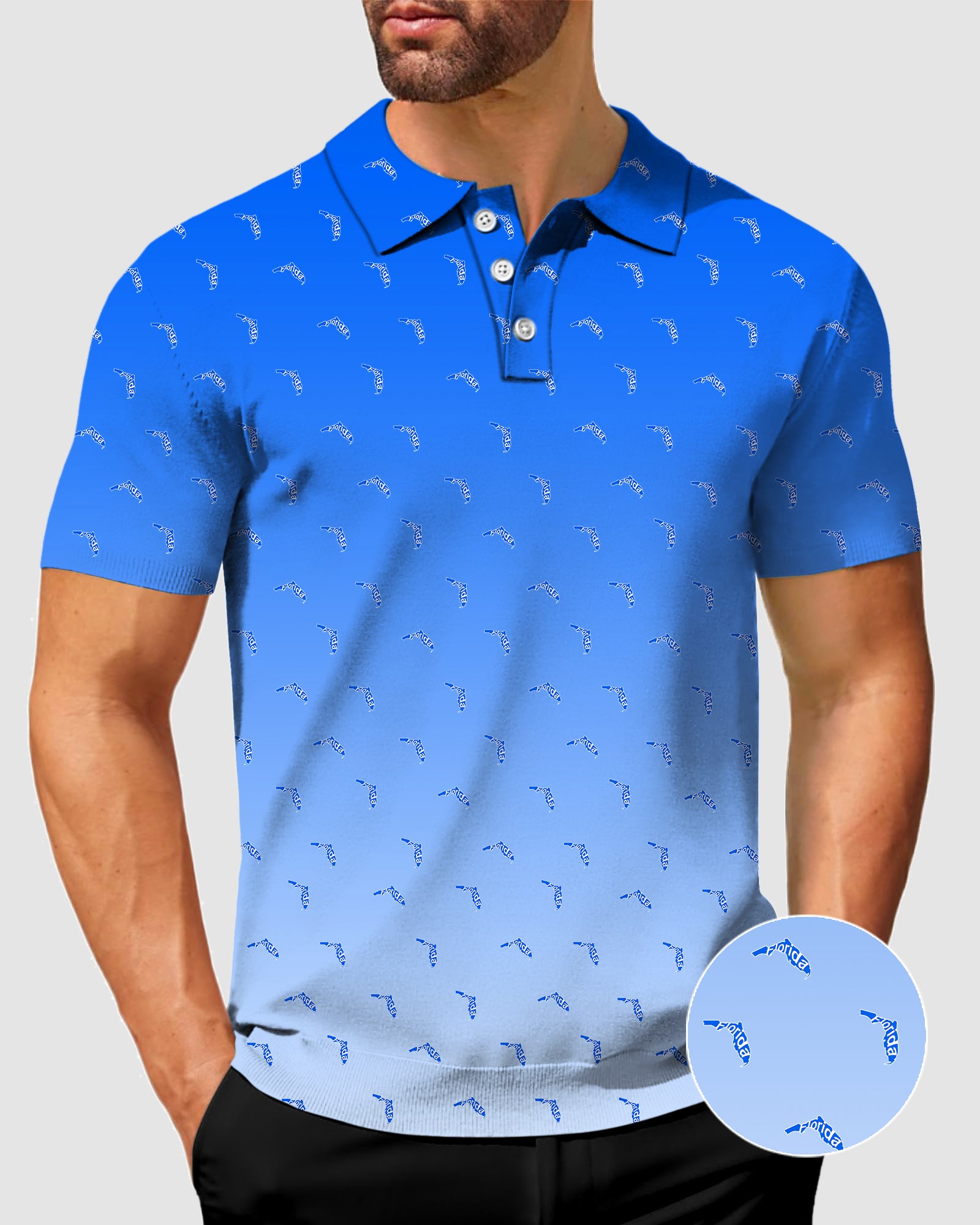 Men's Blue Florida Polo