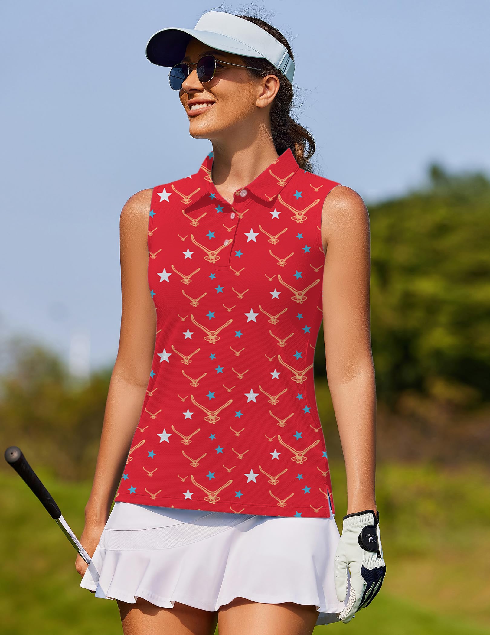 limited edition star eagle-Women's golf Sleeveless shirt