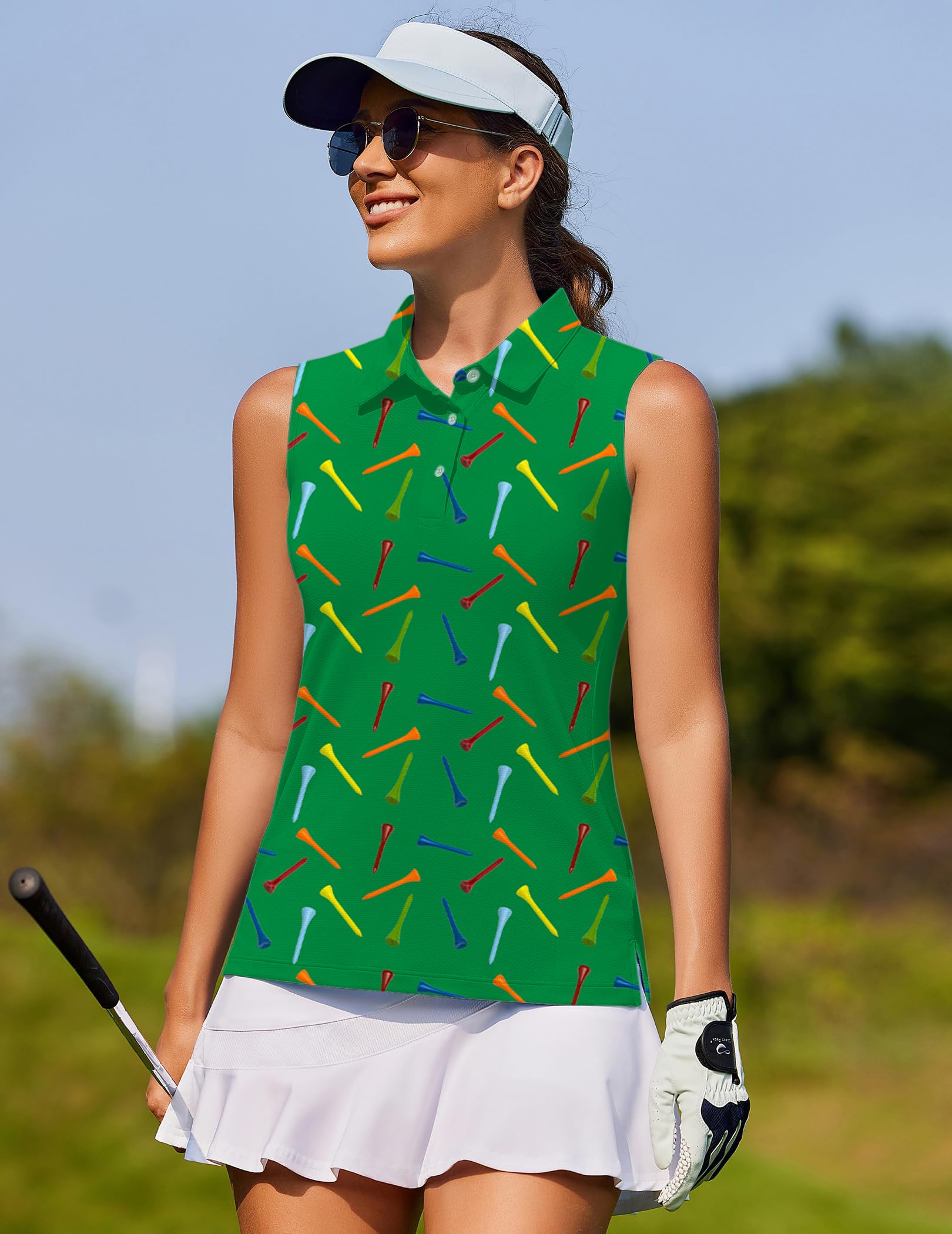 golf dings Women's golf Sleeveless shirt