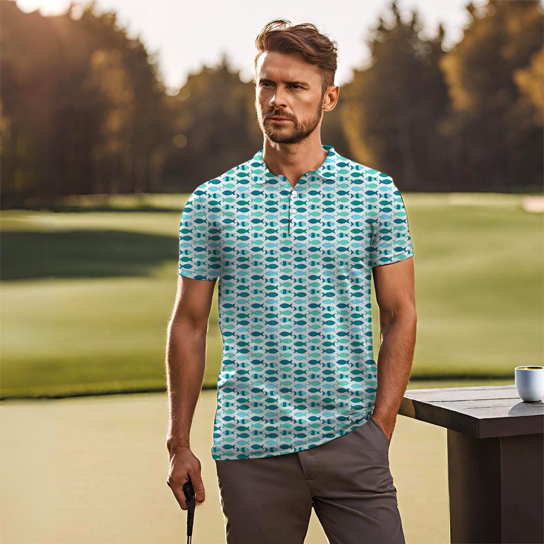 Men's Fish Pond golf polo