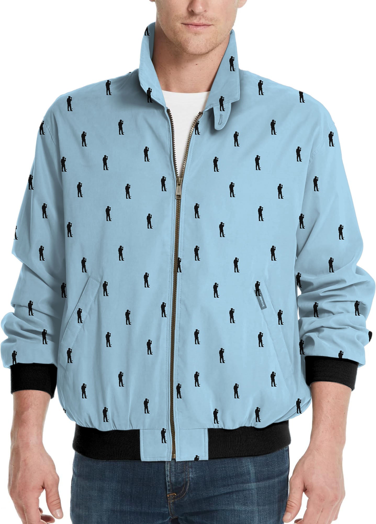 Beers on the course ocean color-Men's Golf Windbreaker Light Jacket