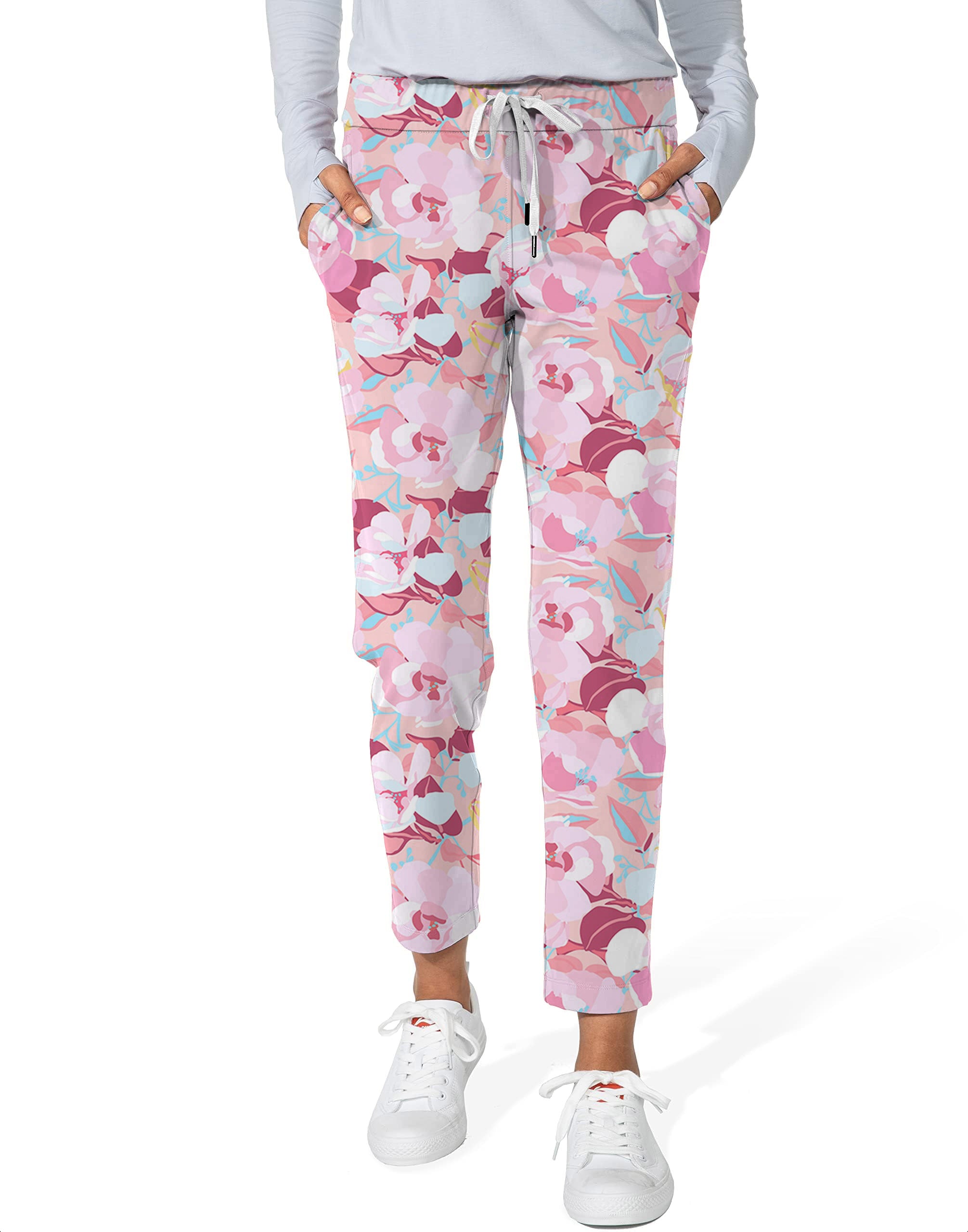 Summer Camo-Women's 7/8 Stretch Ankle Golf Pants