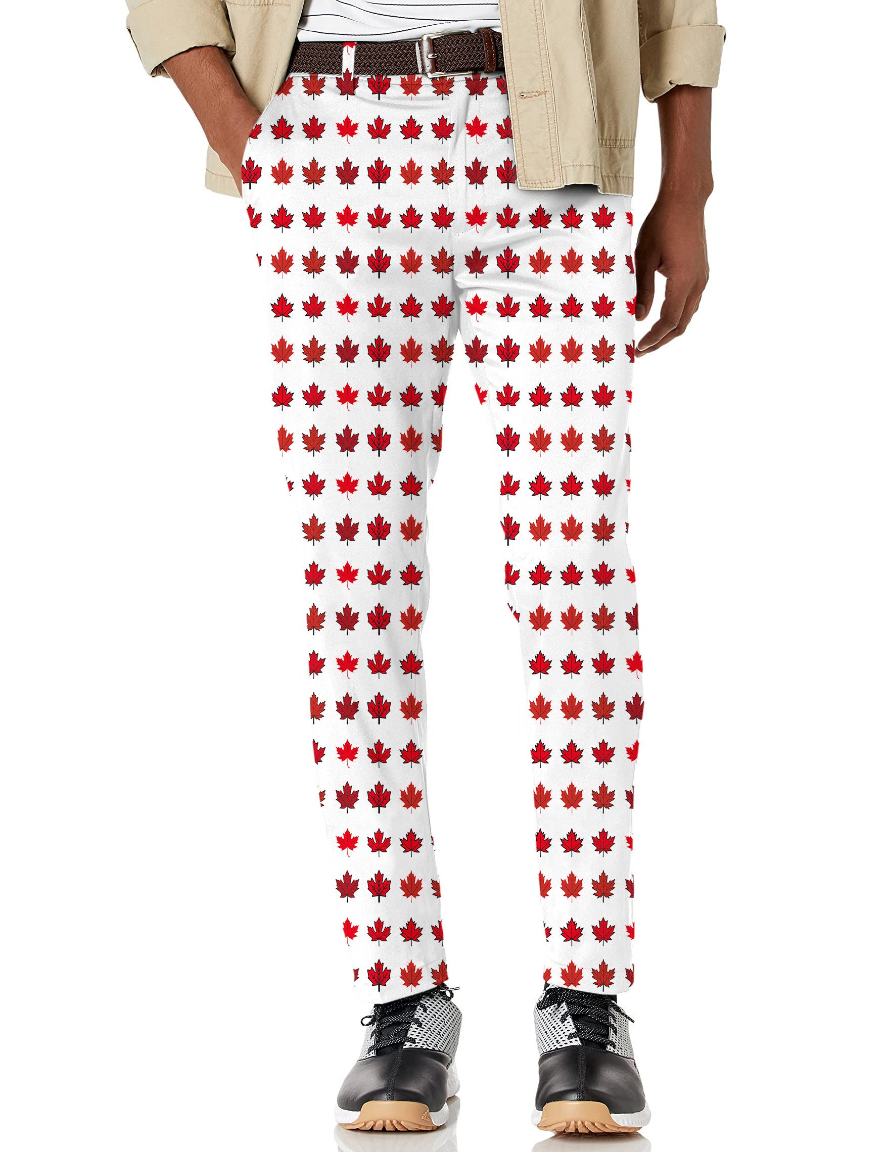 Men's Canada Red Maple Leaves Stretch Golf Pants