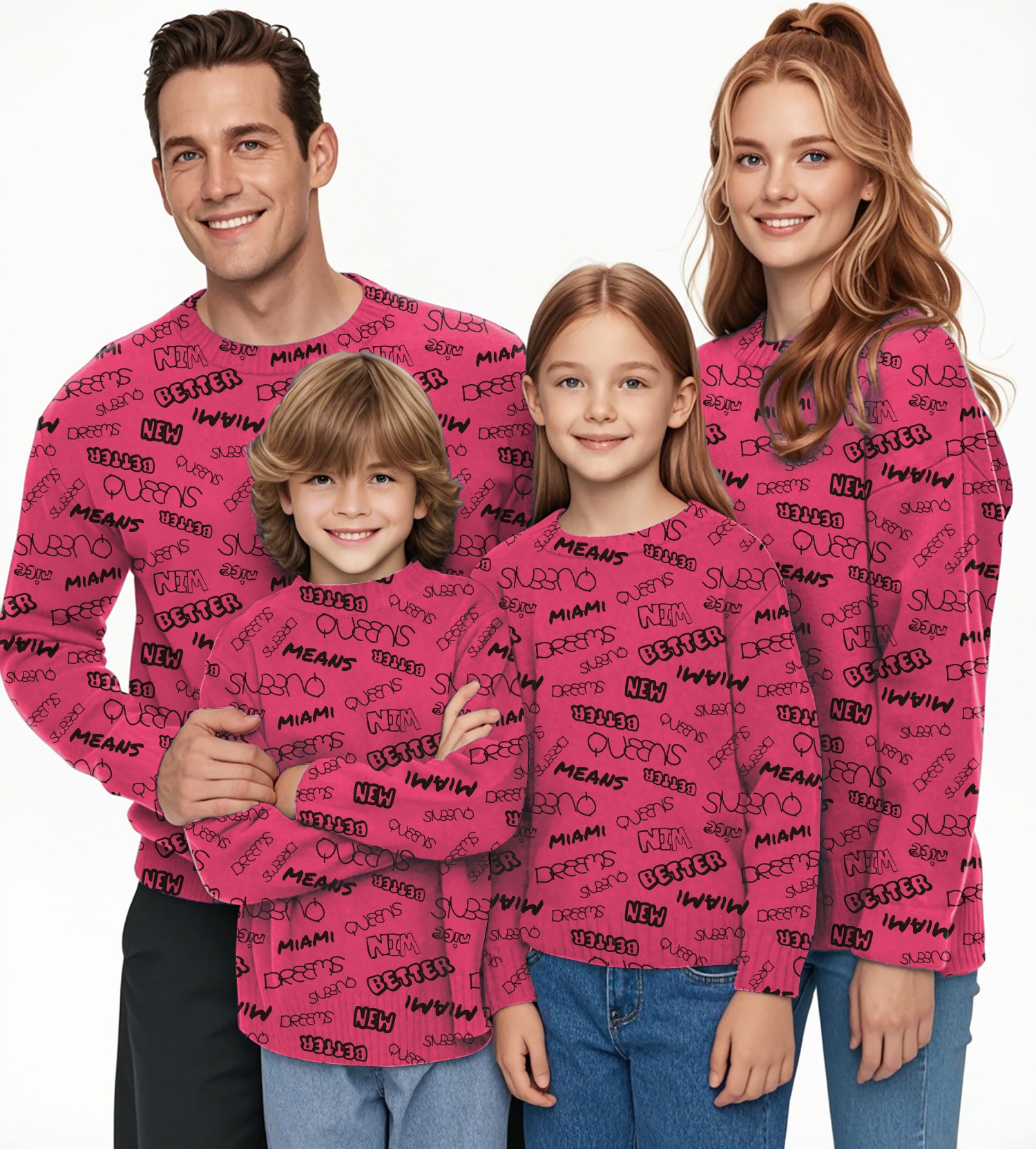 New Better Miami Crewneck Pullover Ugly Sweater Men Women boy girl family