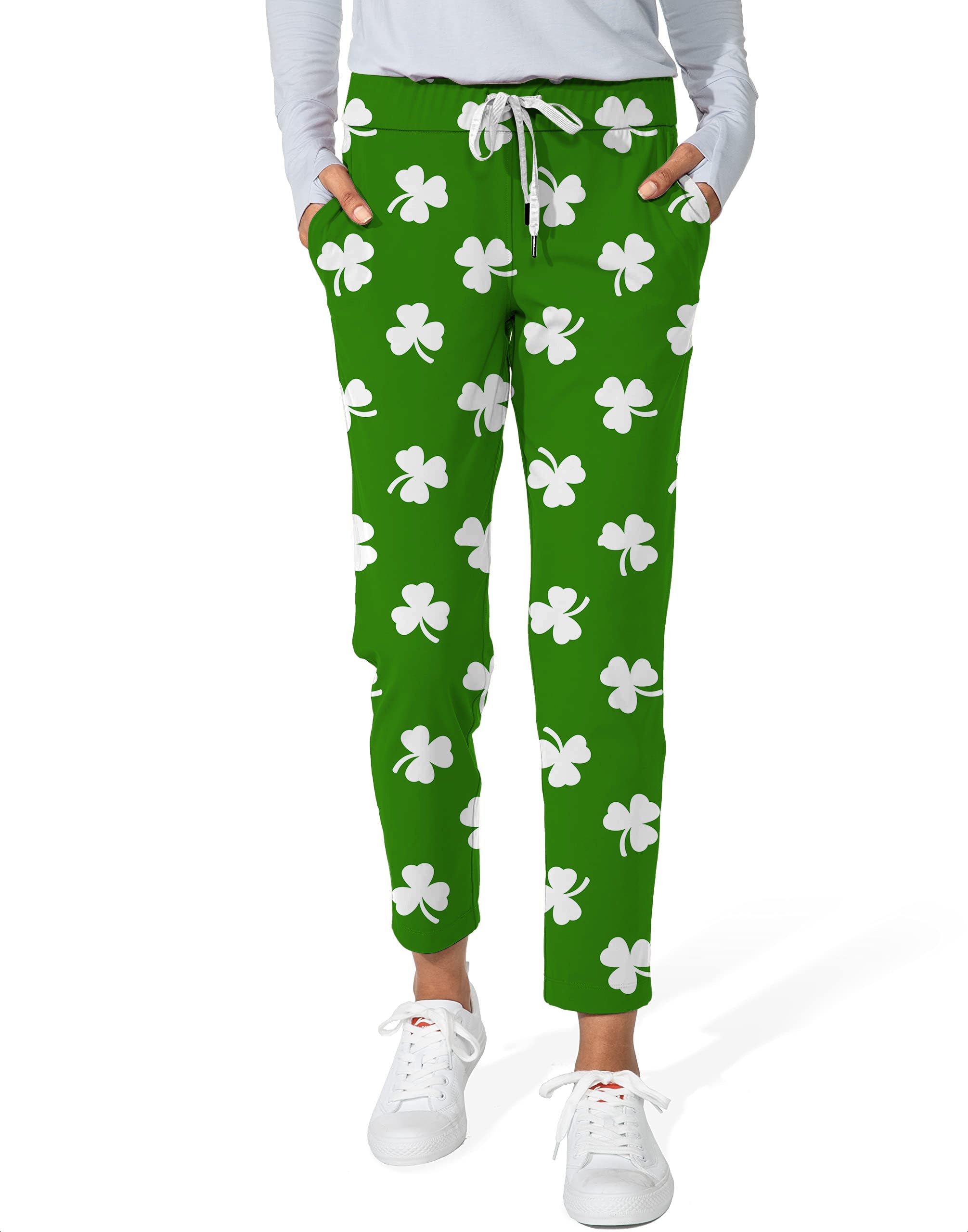 Leaf clover St. Patrick's Day-Women's 7/8 Stretch Ankle Golf Pants