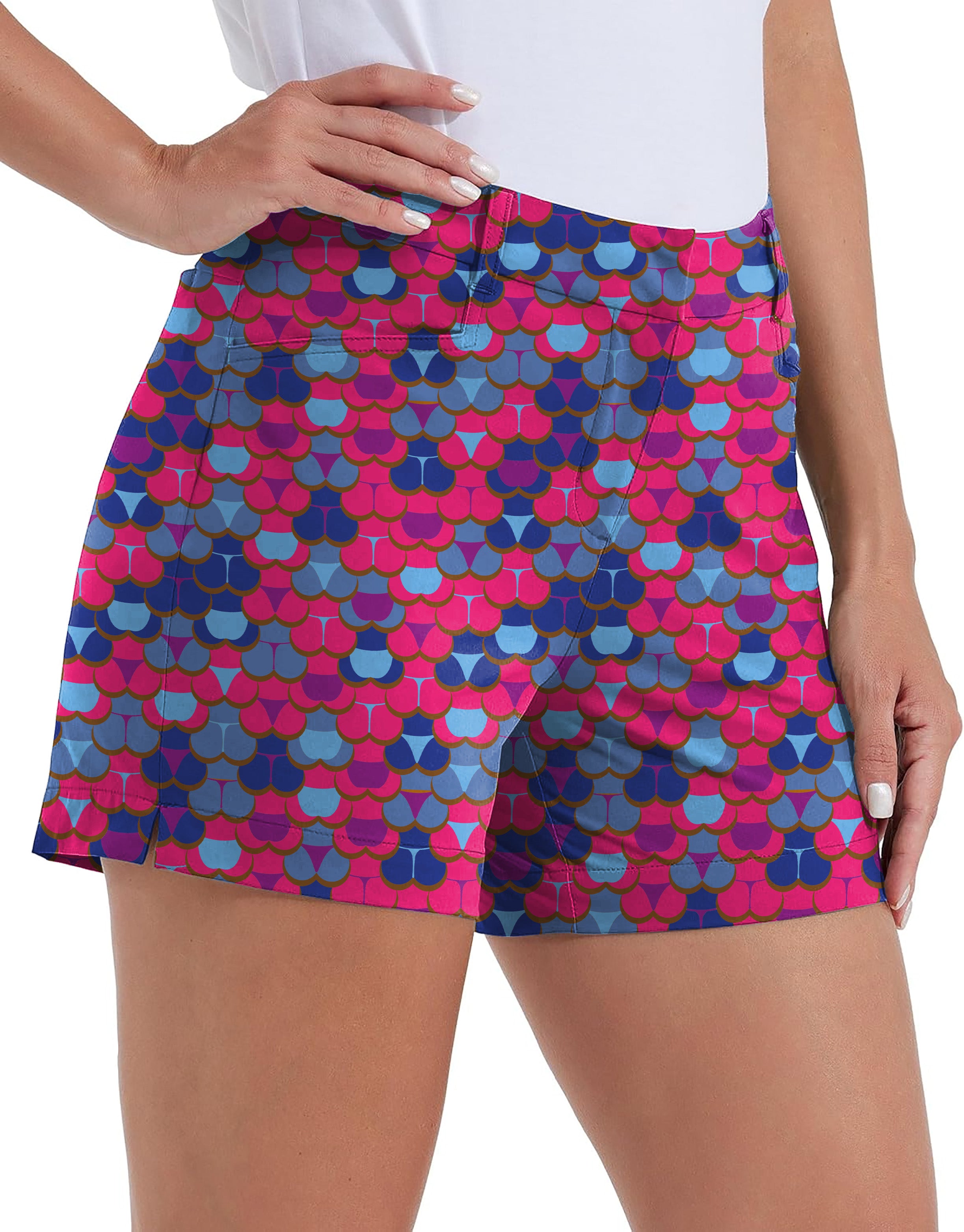 Colorful World Own Logo 4.5/7/10" Golf Shorts Quick-Drying Woman Outdoor Casual Shorts With Pockets Waterproof