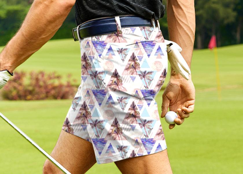 Men Cali Coconut trees Golf Shorts