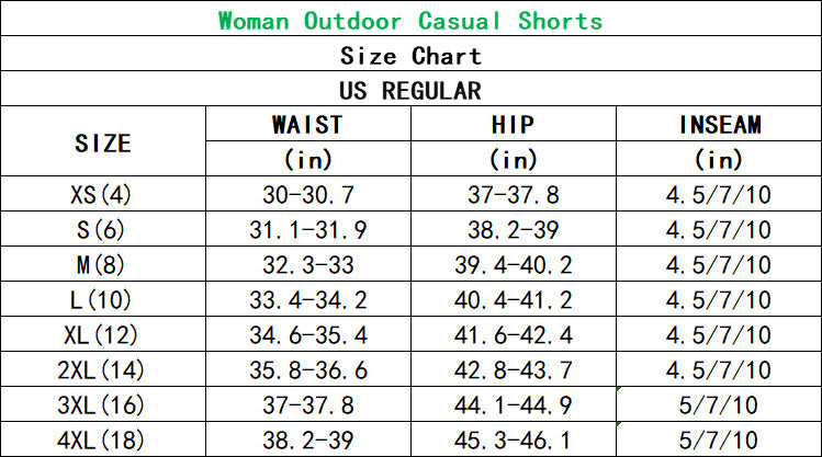 Beer Life Own Logo women's quick-drying outdoor casual golf shorts with pockets and waterproof fabric size chart