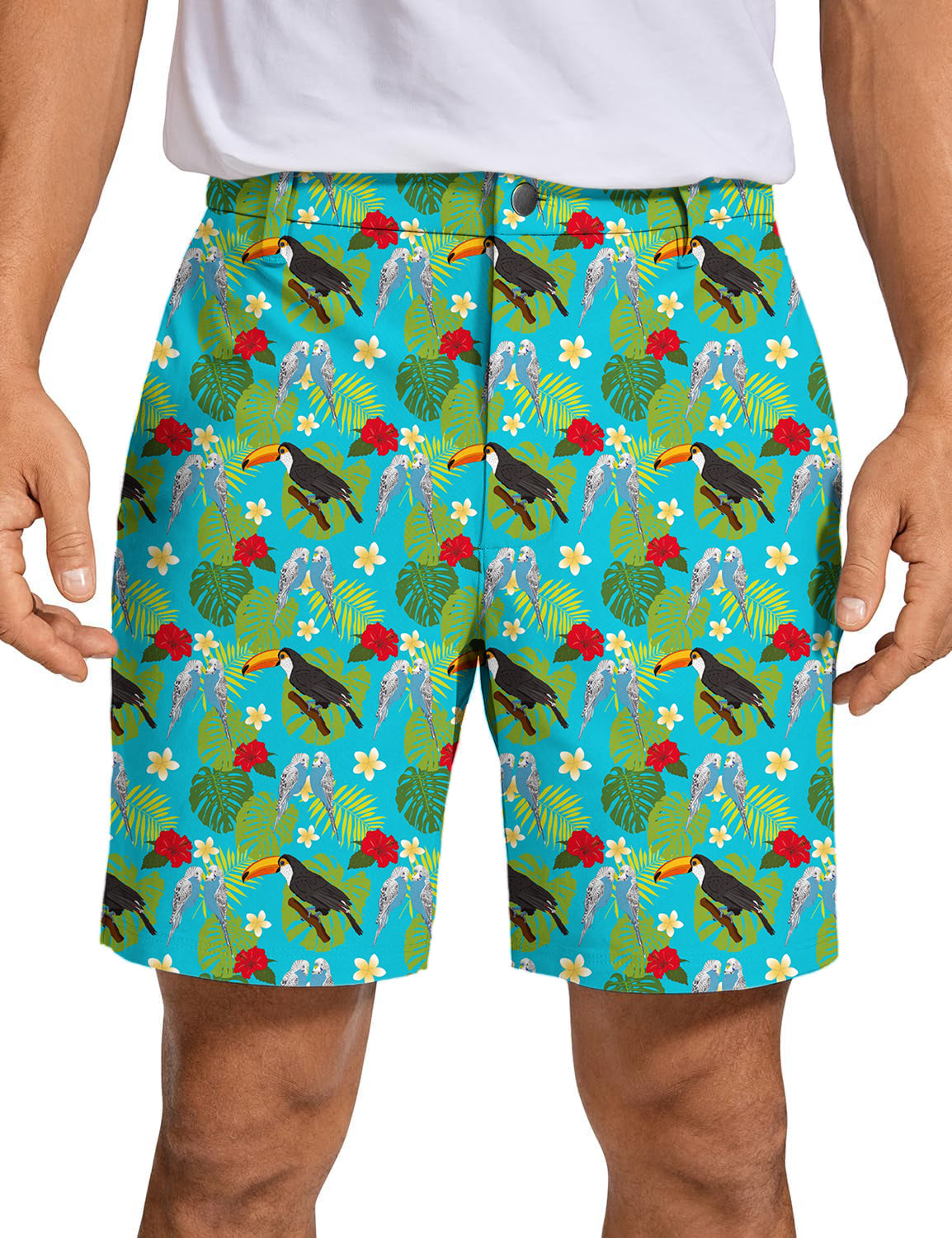 Men's  Flamingo Golf Shorts