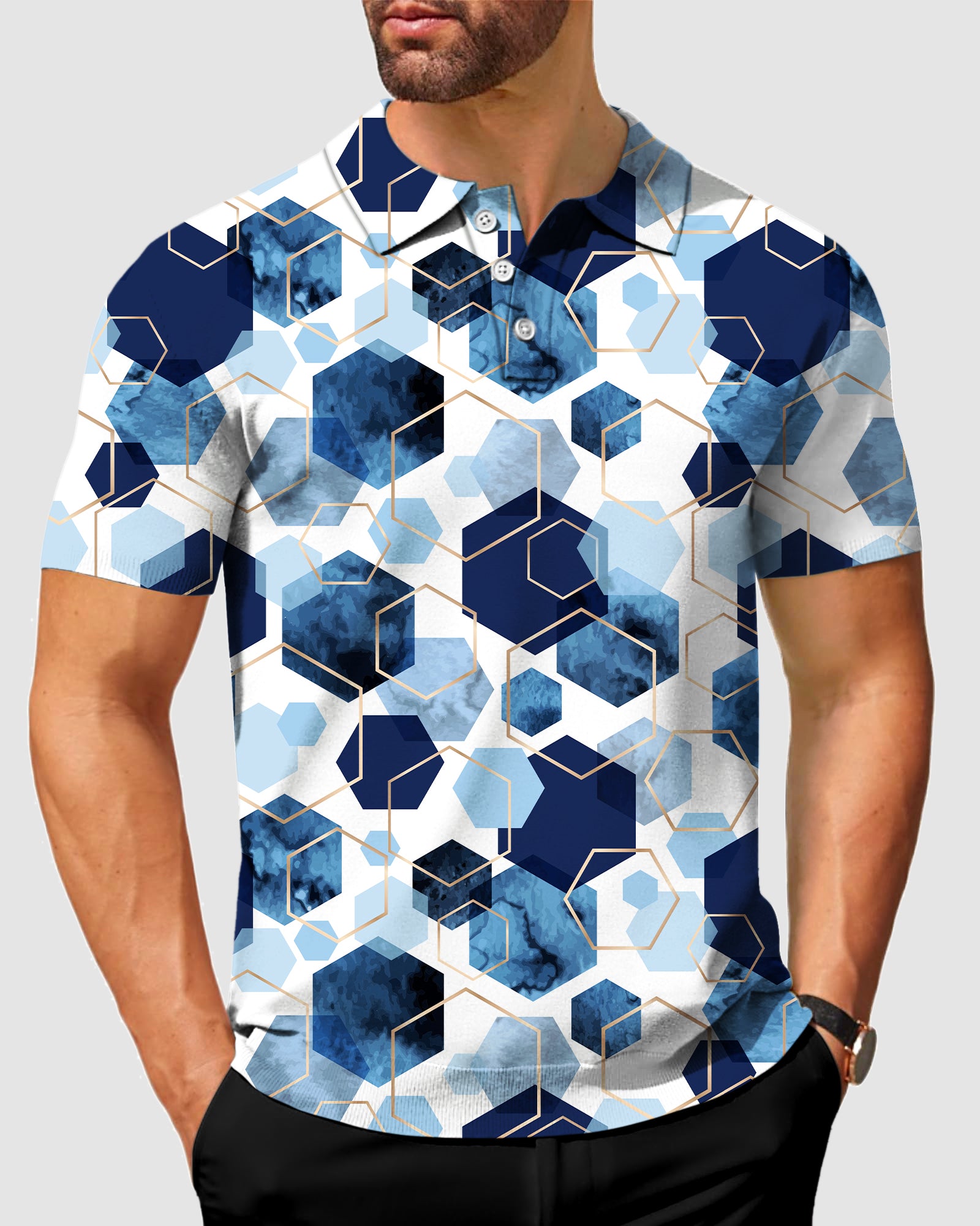 Men's Deep Sea Golf Polo