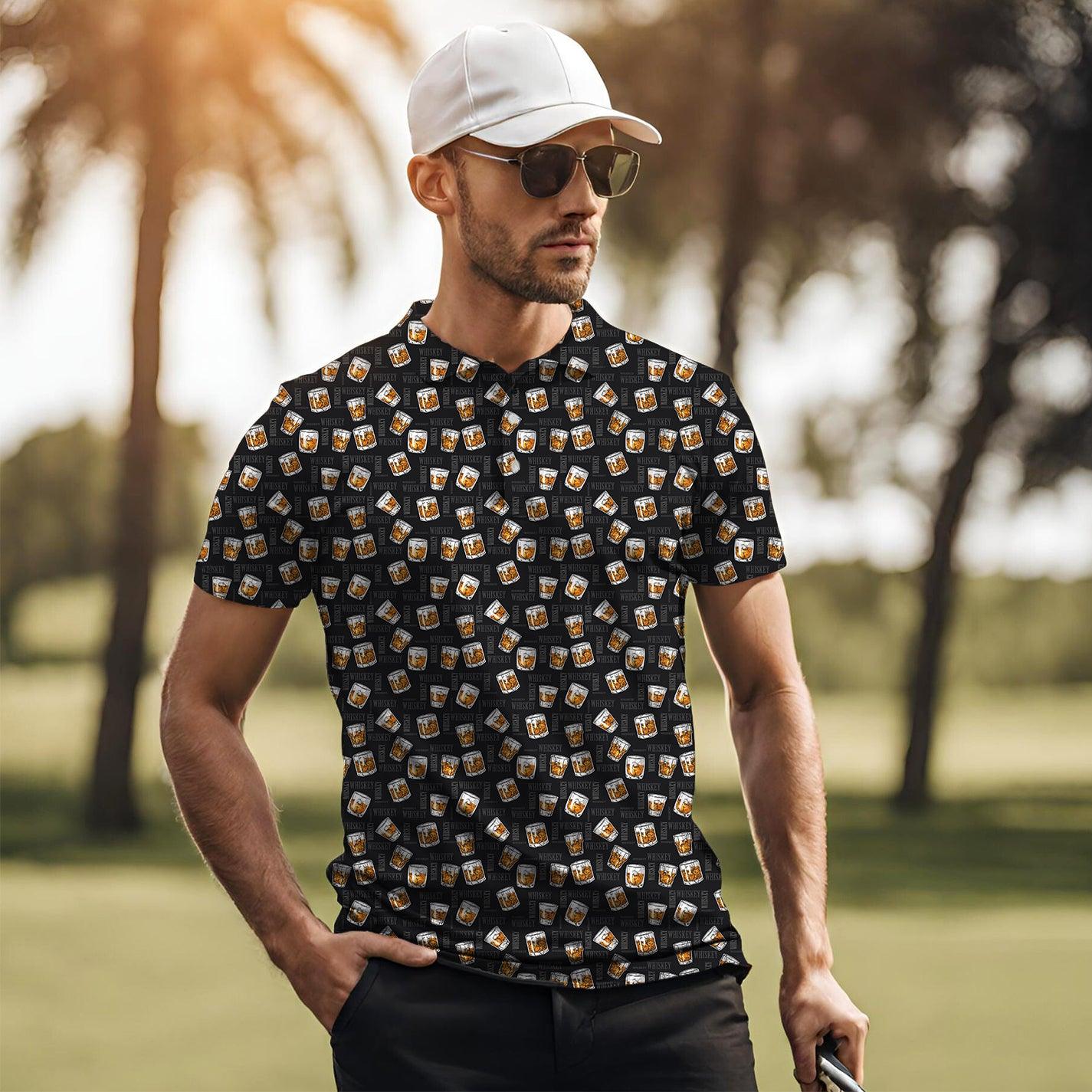 Men Whiskey Golf Party All Bodies Golf Polo