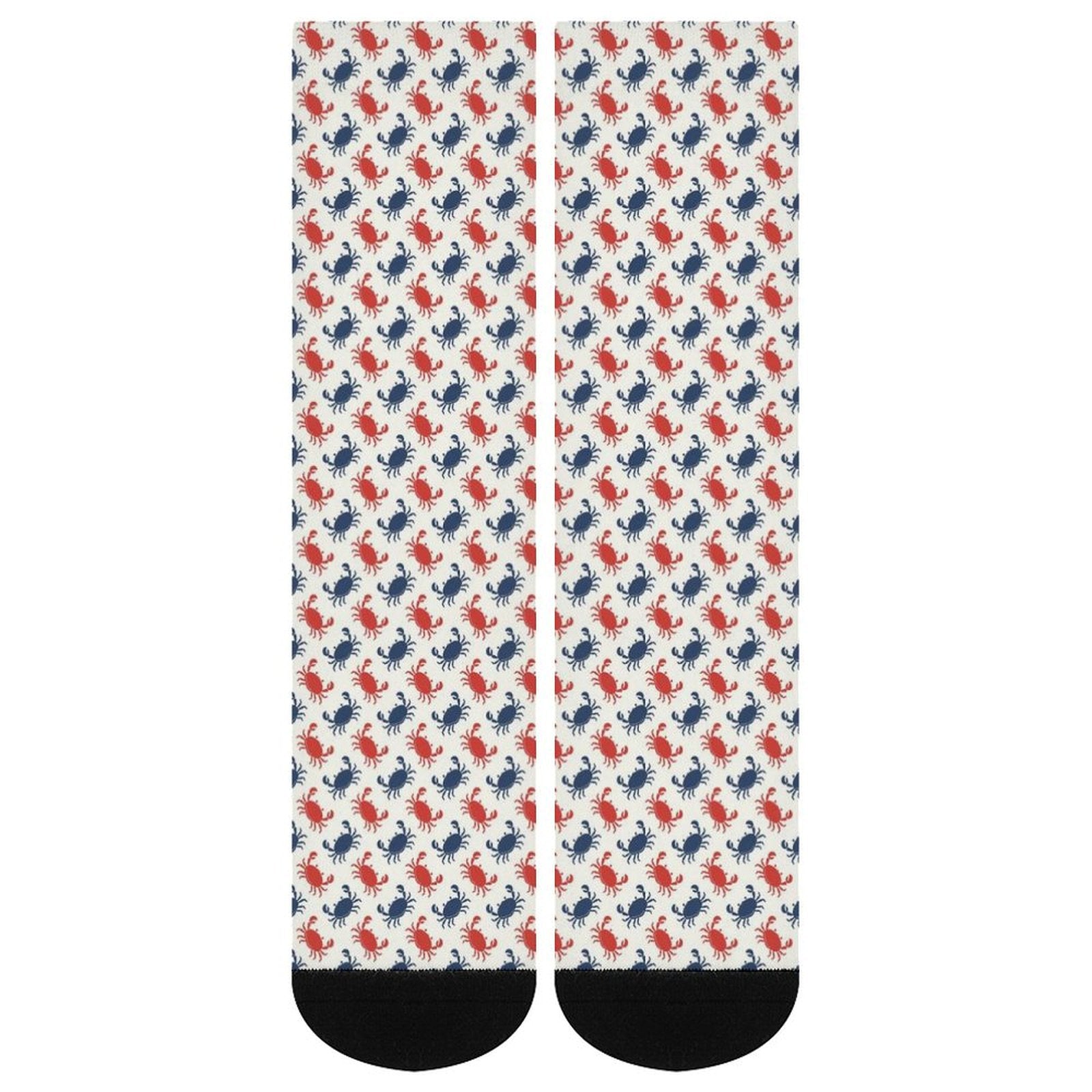 Blue and red Crab Prined socks Gifts for Men Women