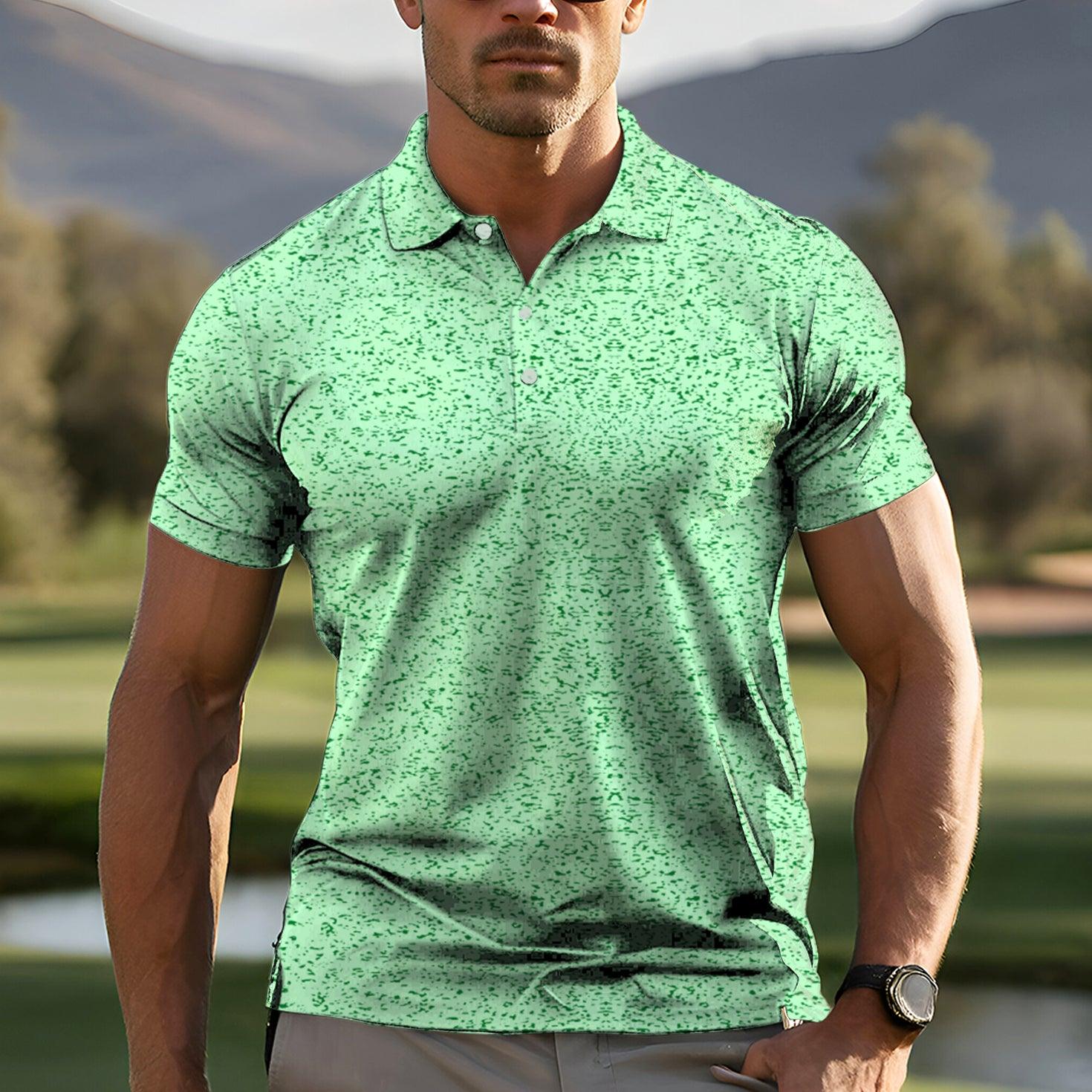 Men's Graffiti Greens golf polo