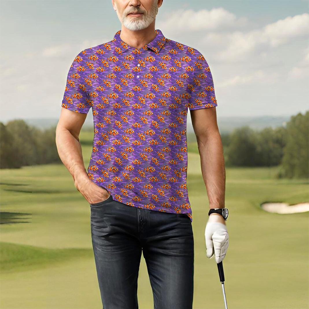 Men's Nemo fish golf polo