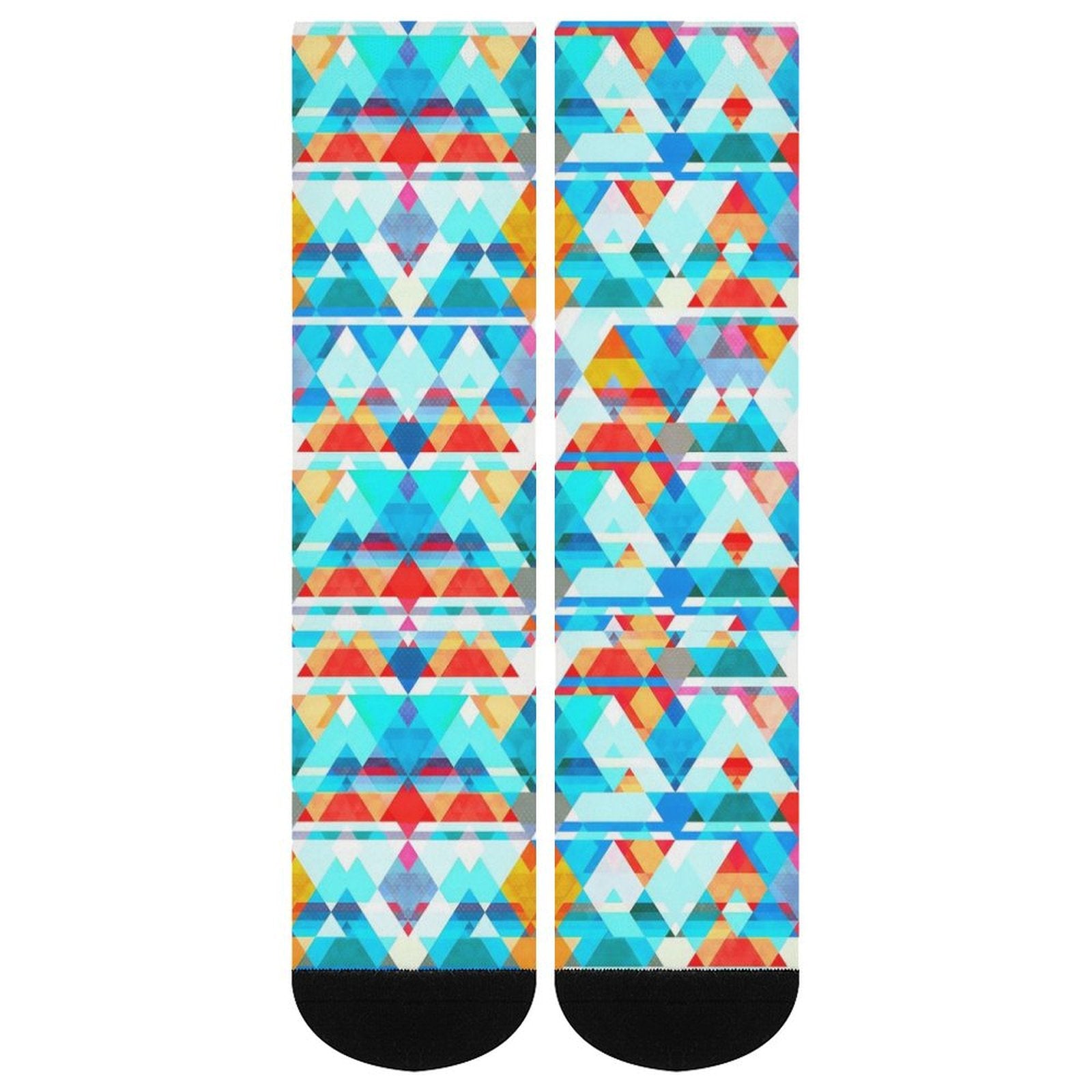 Geometric lattice Prined socks Gifts for Men Women