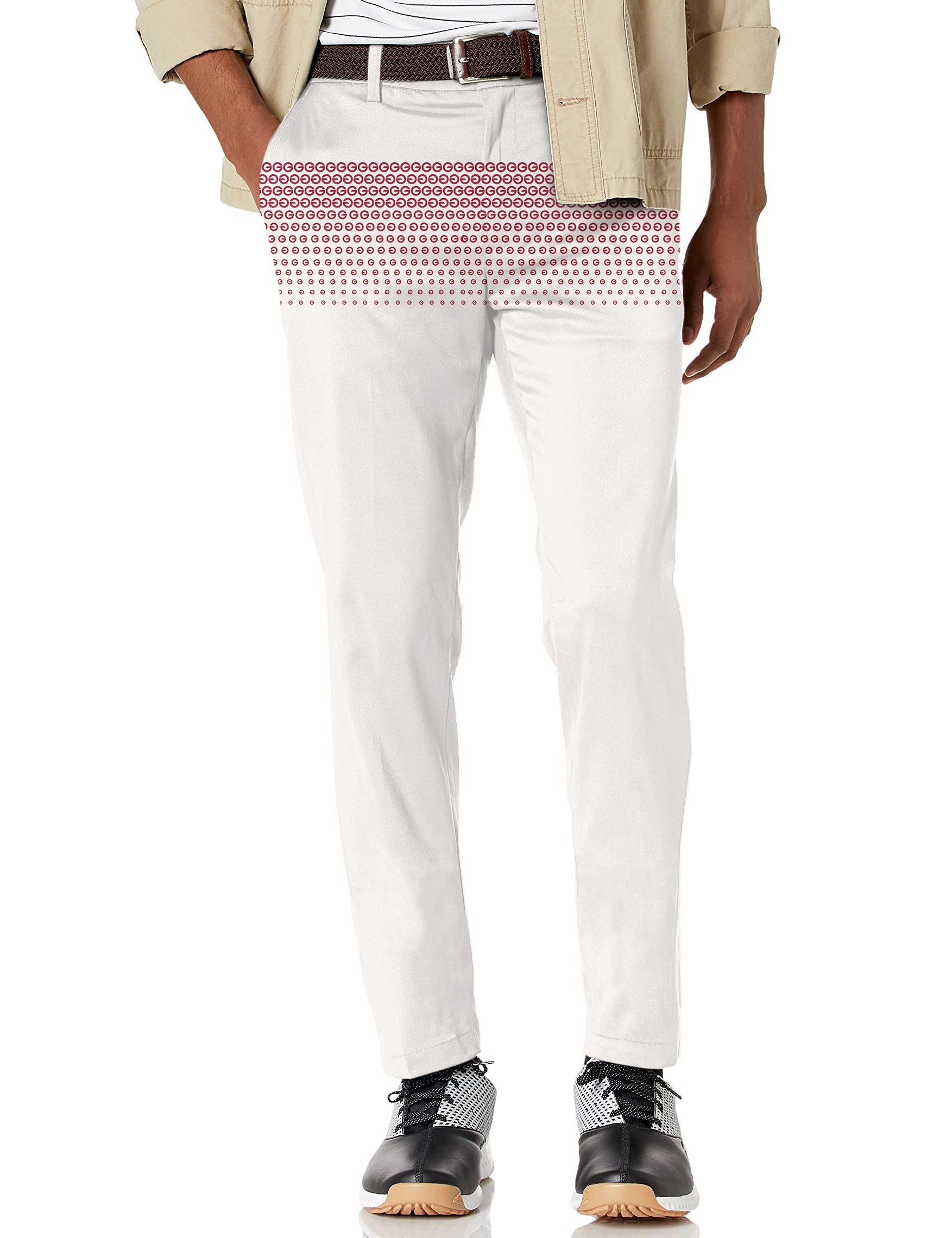 Men's Red G Stretch Golf Pants