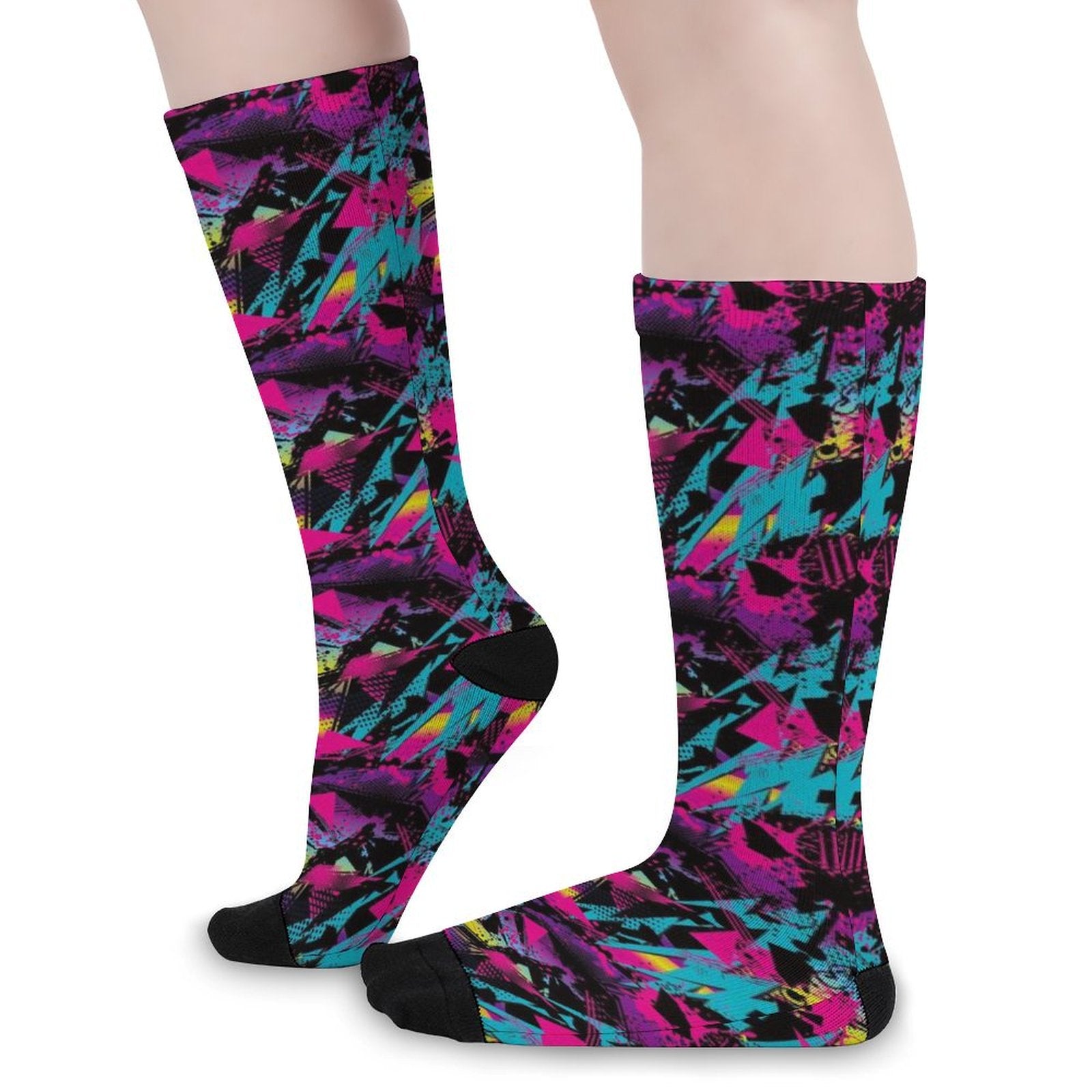 Retro er Prined socks Gifts for Men Women