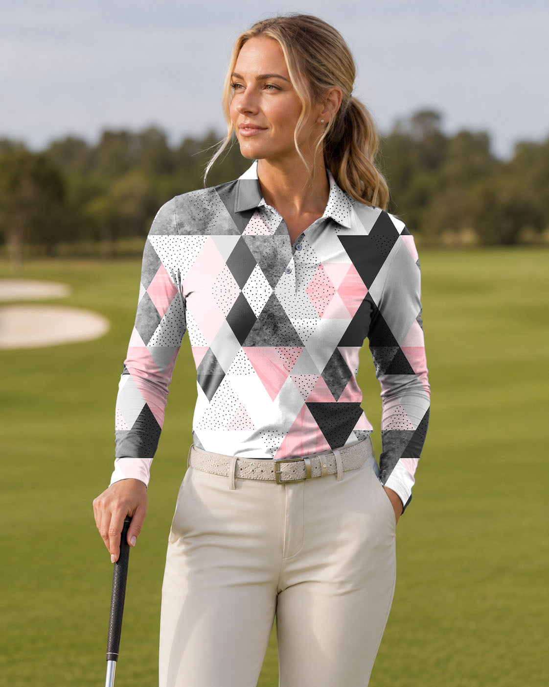 Women's On Par Long-Sleeved Golf Polo