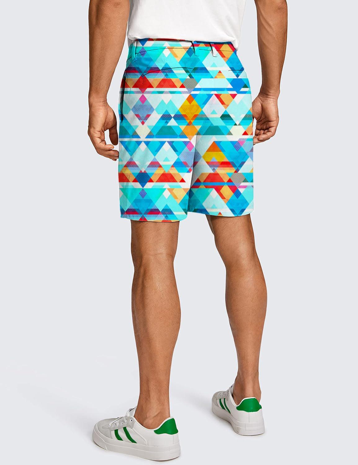 Men Hipster seamless pattern Golf Shorts