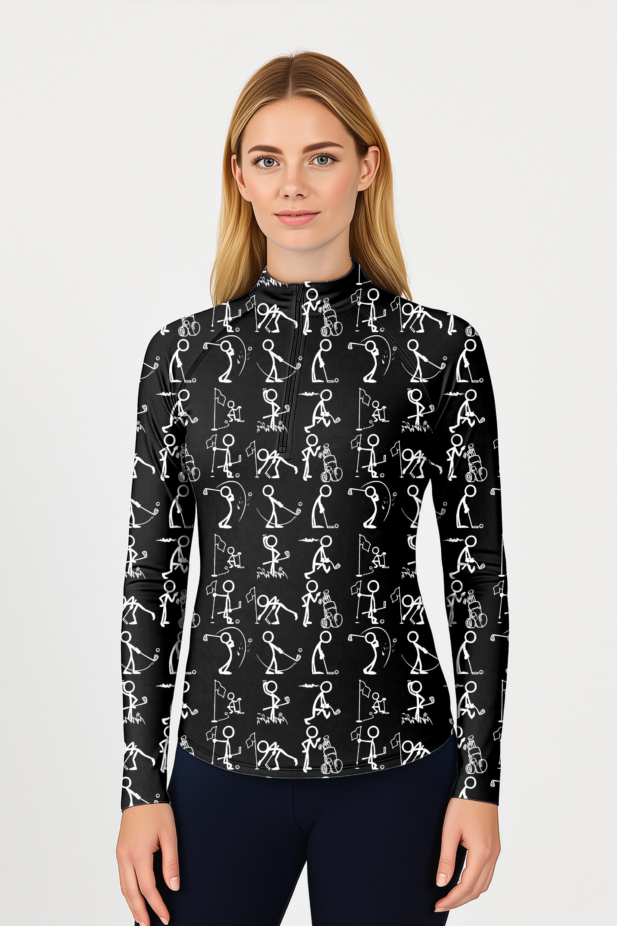 Play Golf  Women's Golf Active 3/4 Zip Top