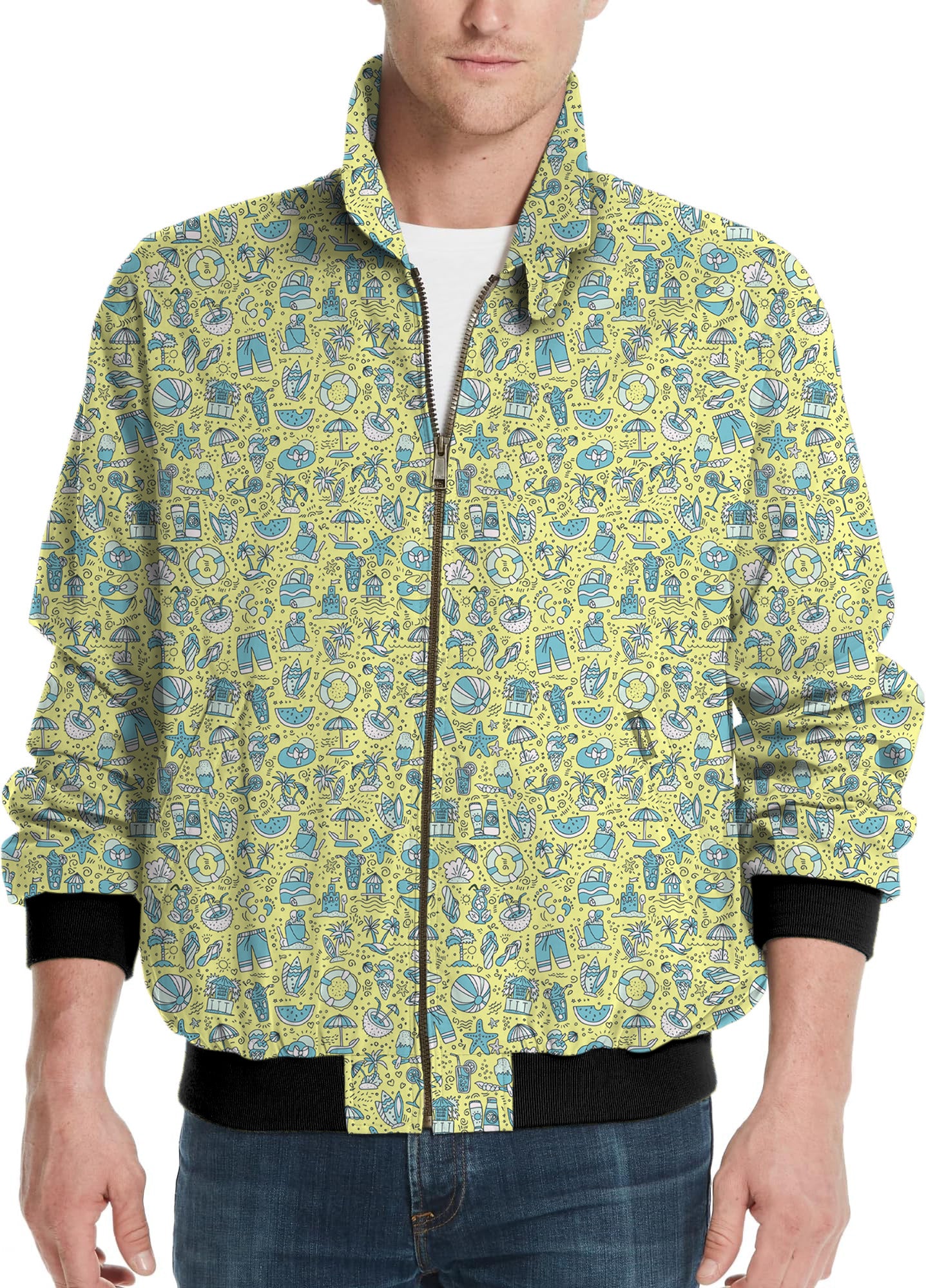 Coastal Caddy-Men's Golf Windbreaker Light Jacket